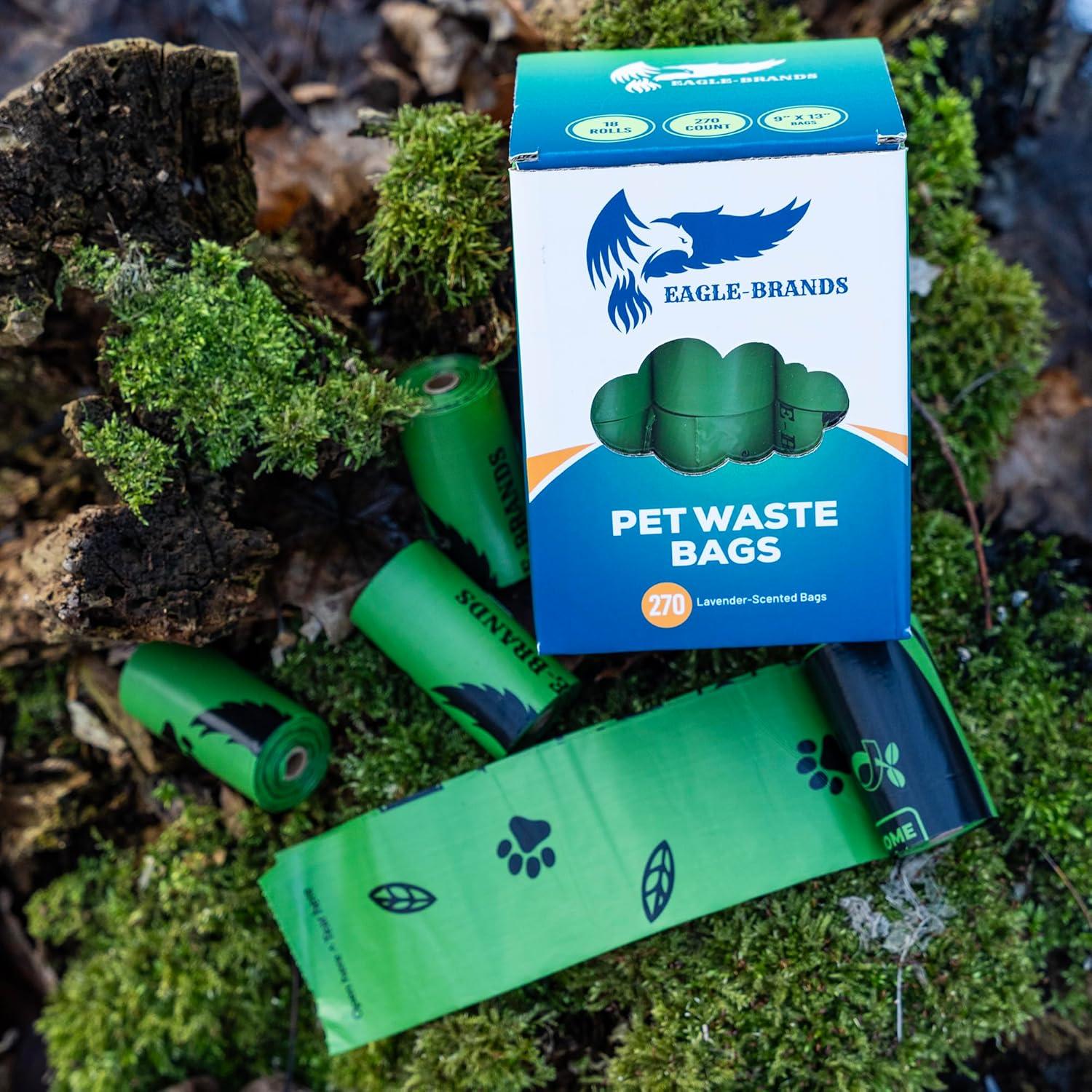 Bolsas Biodegradables para Desechos de Mascotas EAGLE-BRANDS 270 Unidades