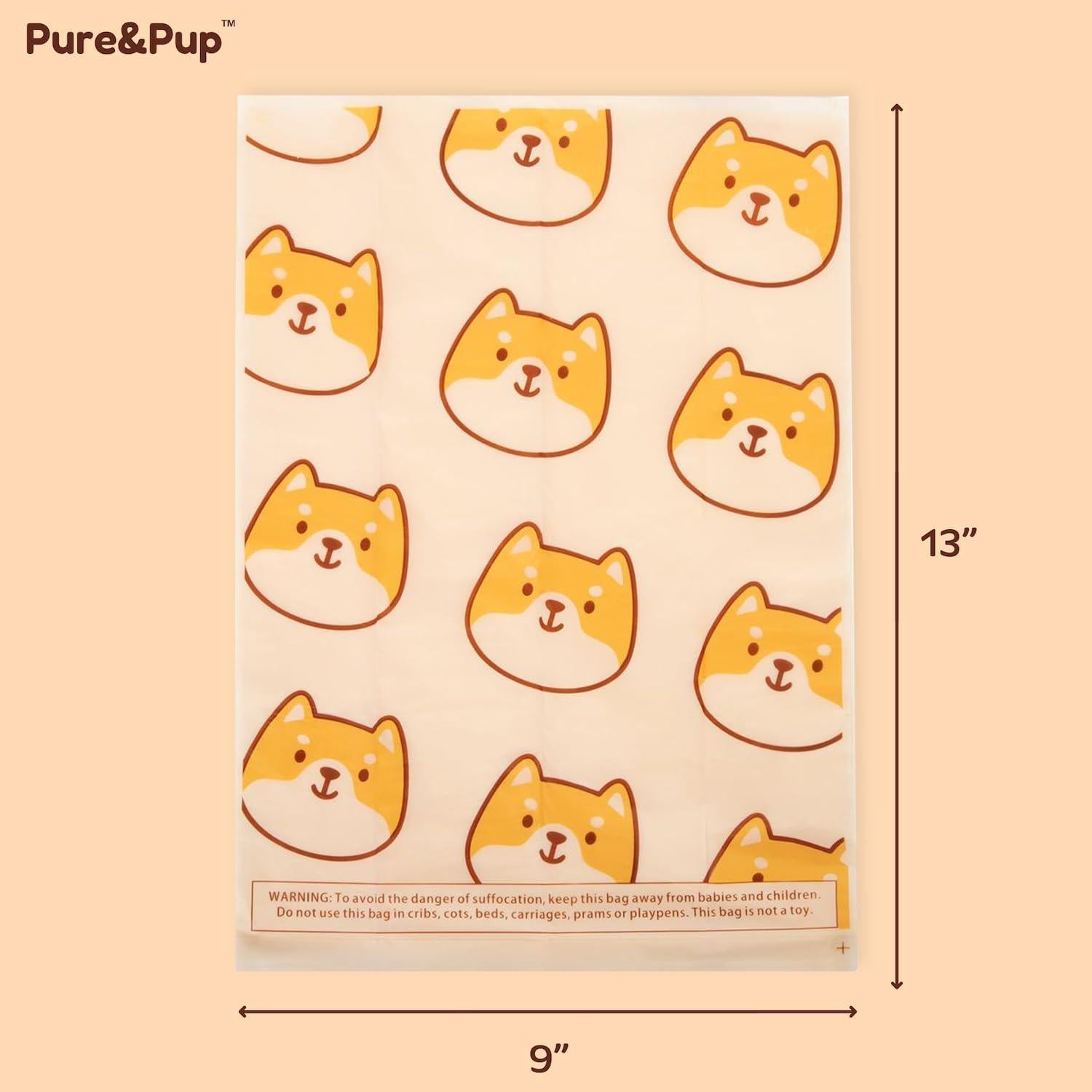 Bolsas de Poop Compostables Pure & Pup - 270 Unidades