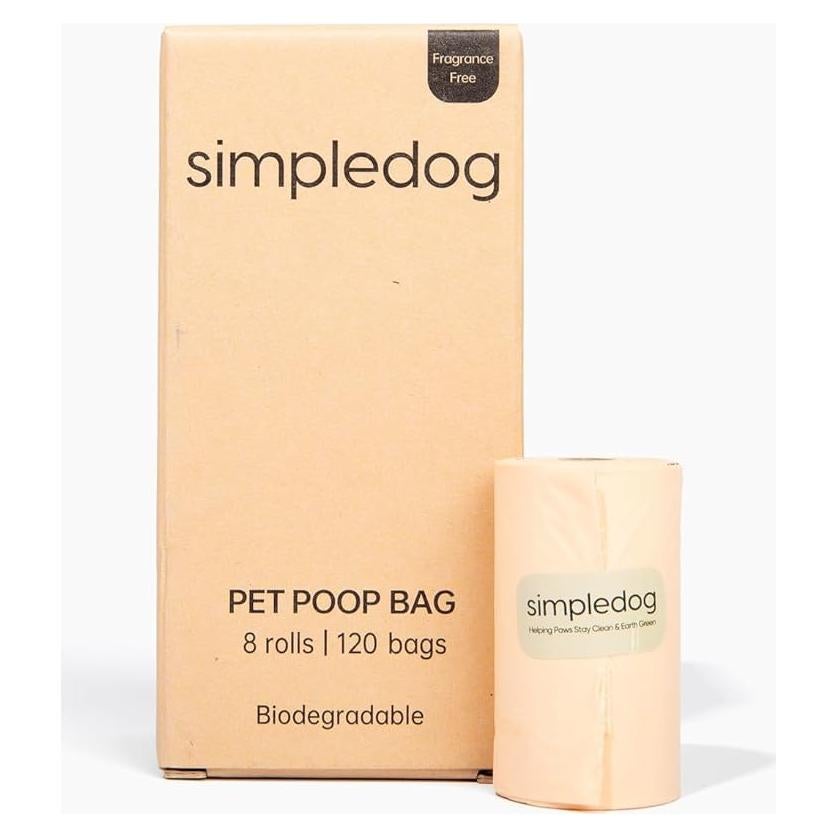 Bolsas biodegradables para excremento de perro SimpleDog - 120 unidades