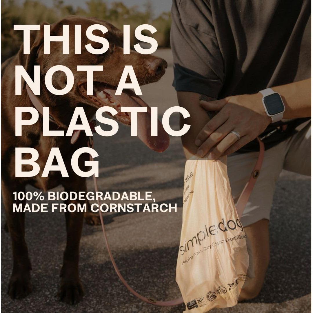 Bolsas biodegradables para excremento de perro SimpleDog - 120 unidades