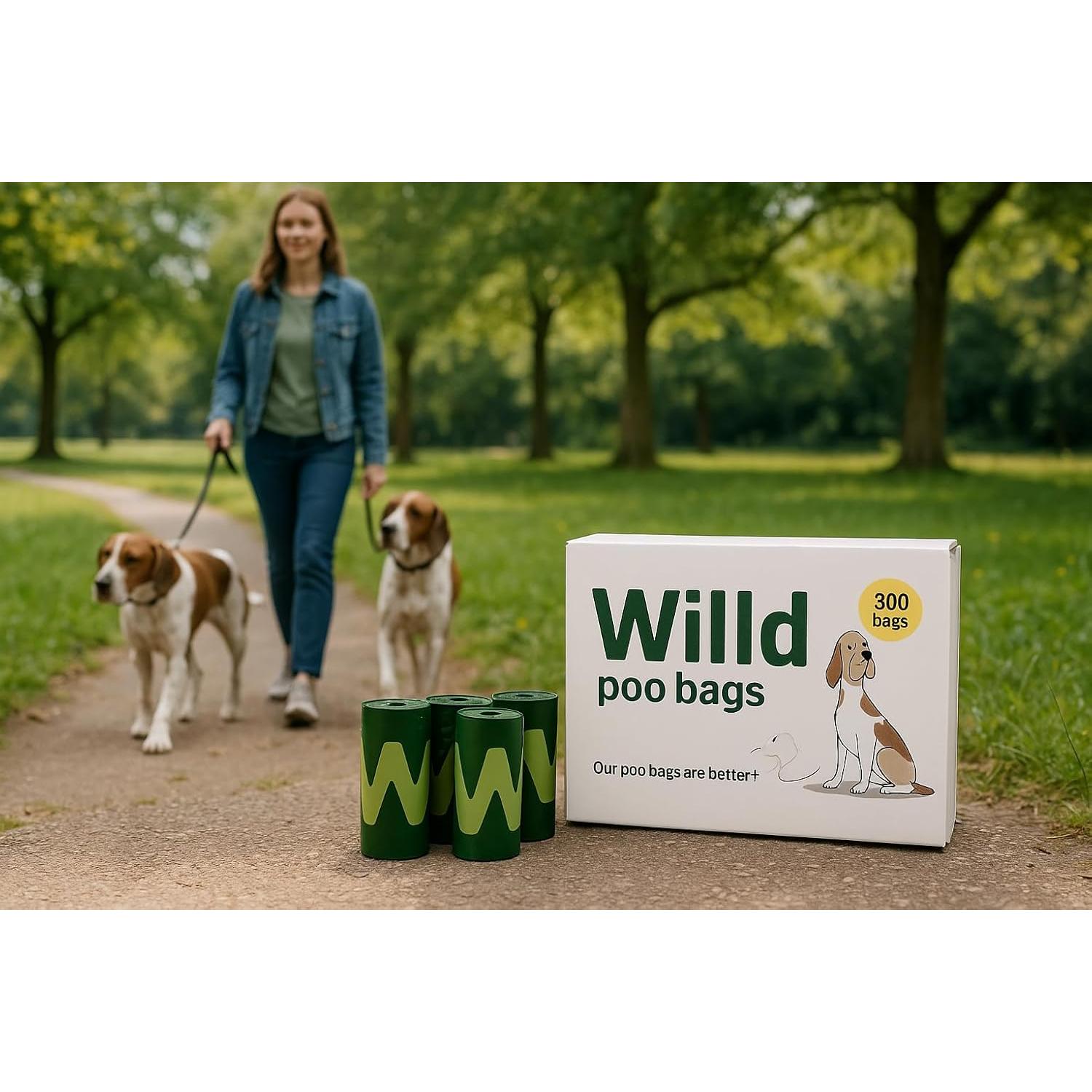 300 Bolsas Compostables XYBiobags para Excremento de Perro