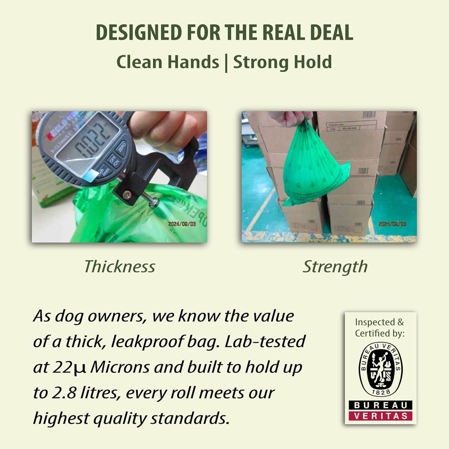 Bolsas Compostables para Desechos de Mascotas PetLaud - 60 Unidades