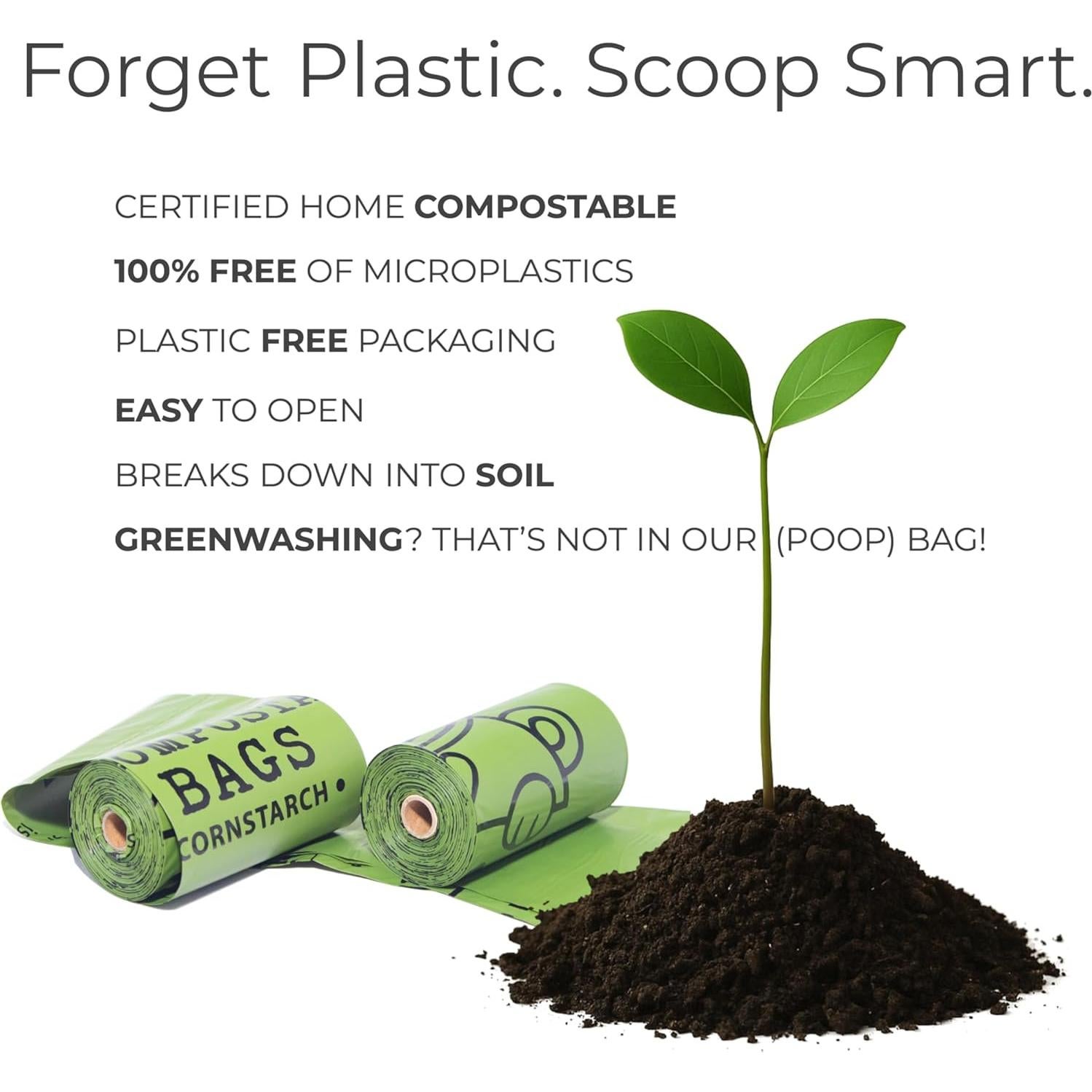 Bolsas de Excremento Compostables ECOLOVE PAWS 240 Unidades