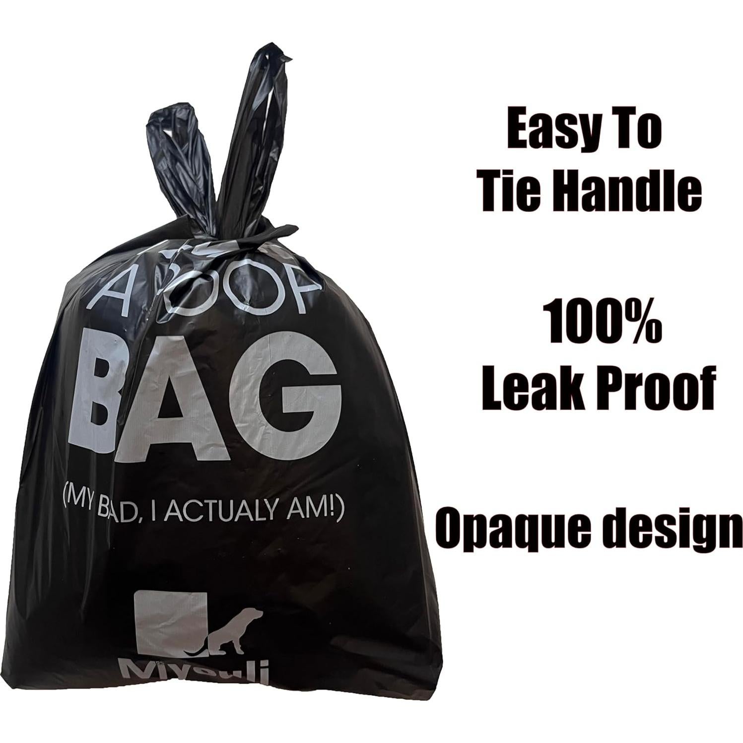 300 Bolsas de Desechos para Mascotas Miyouli Negras Ecológicas