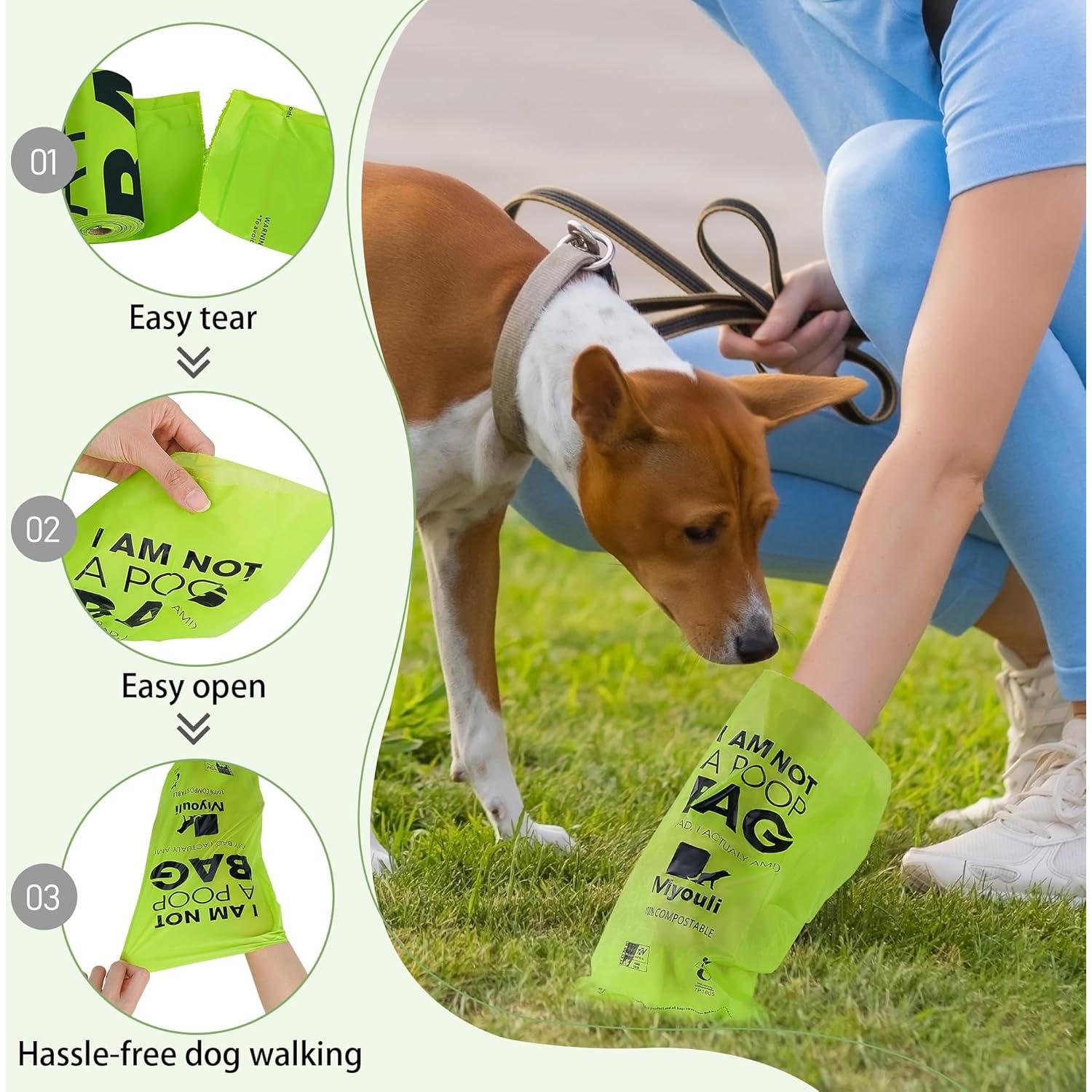 Bolsas Compostables para Perros Miyouli 240 Unidades Sin Olor