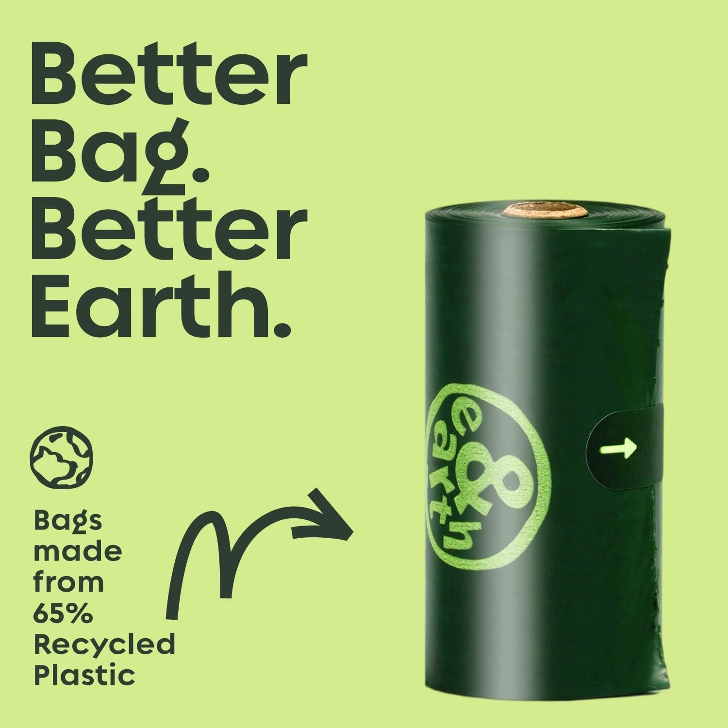 Bolsas de Poop para Perros earth, 120 Unidades, Aroma a Higo