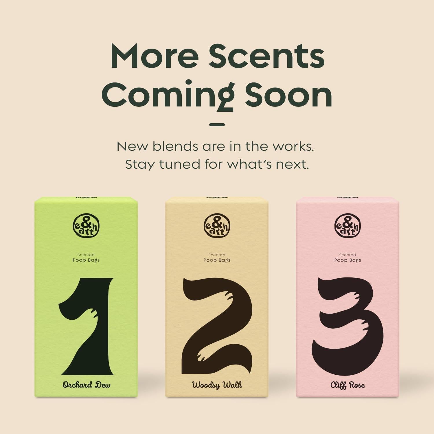 Bolsas de Poop para Perros earth, 120 Unidades, Aroma a Higo