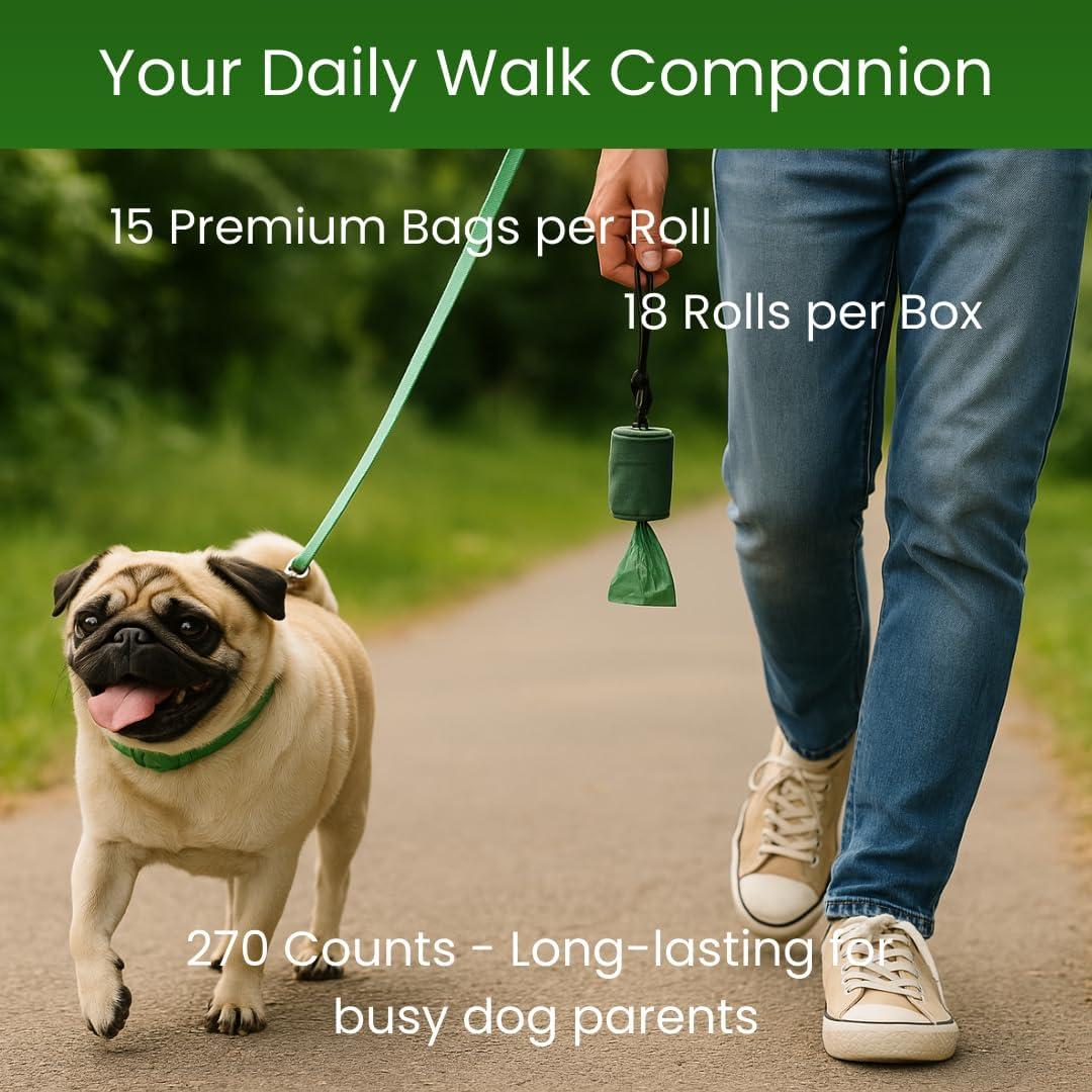 Bolsas de Excremento Compostables Paws4Green 270 Conteo 20 Micrones