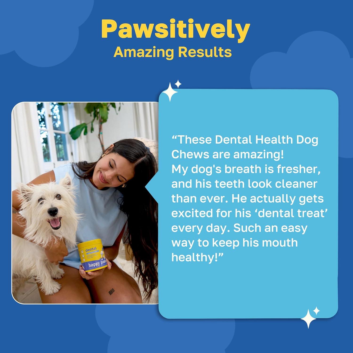 Masticables Dentales Happy Paws 100 Unidades Sabor Menta