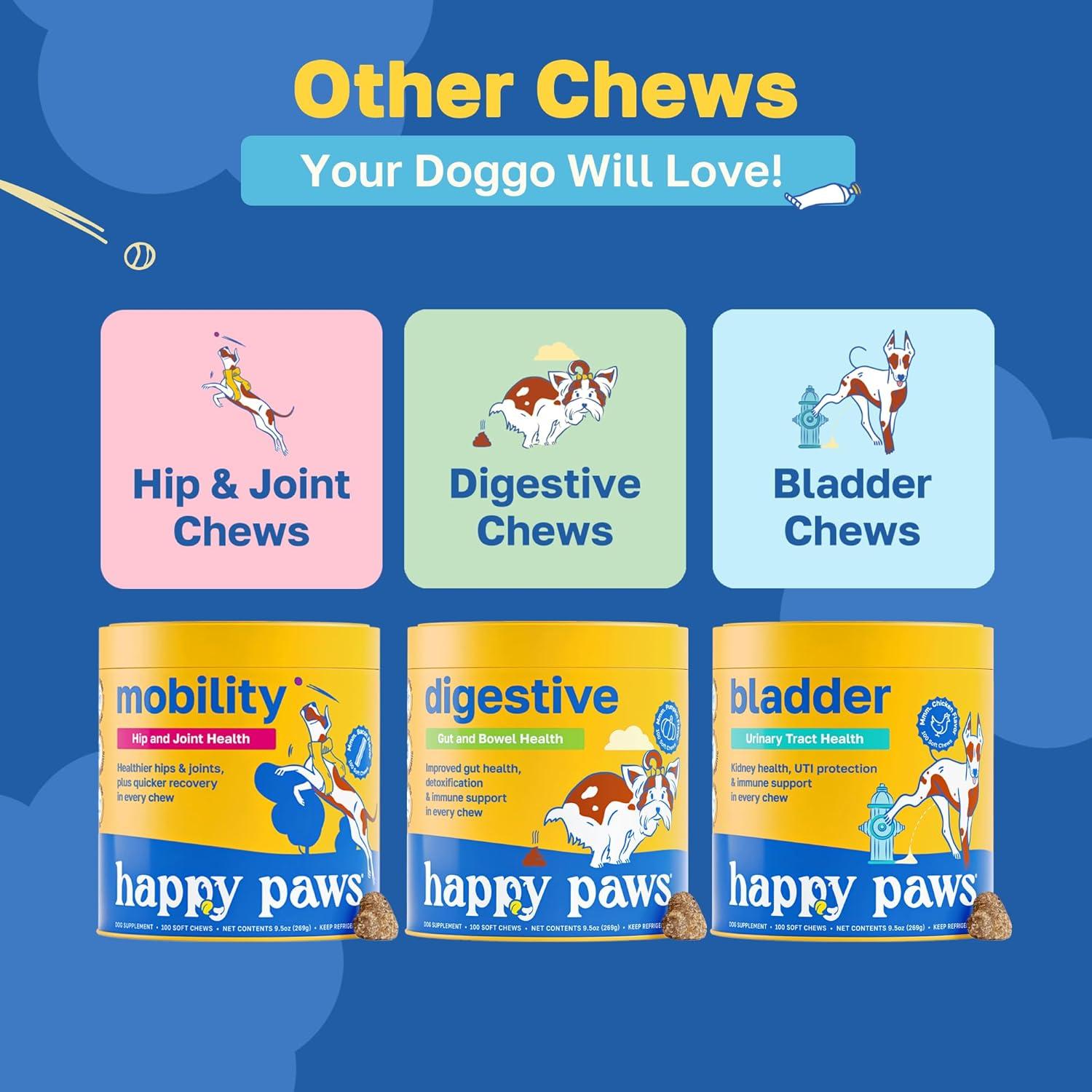 Masticables Dentales Happy Paws 100 Unidades Sabor Menta