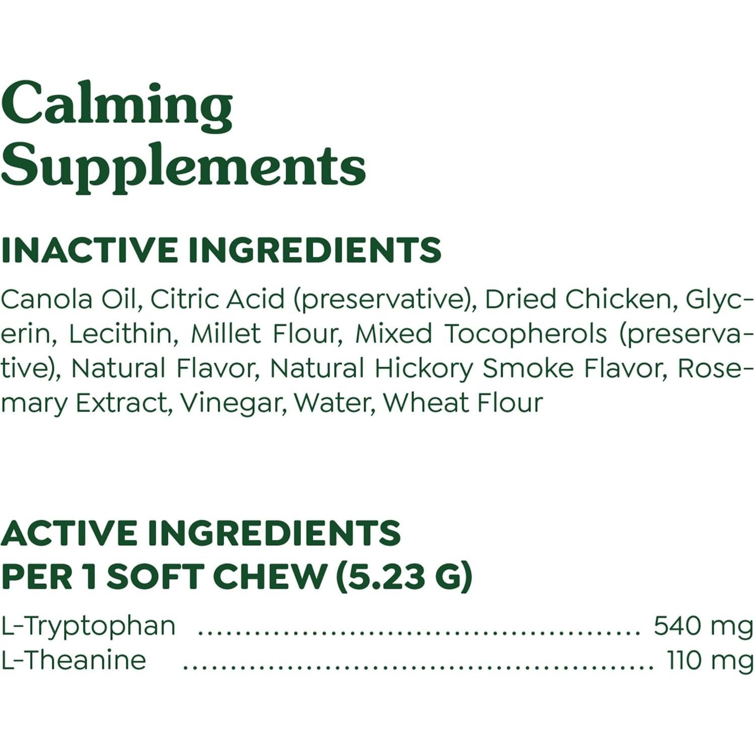 Suplementos Calmantes Greenies para Perros Sabor Pollo 207 g