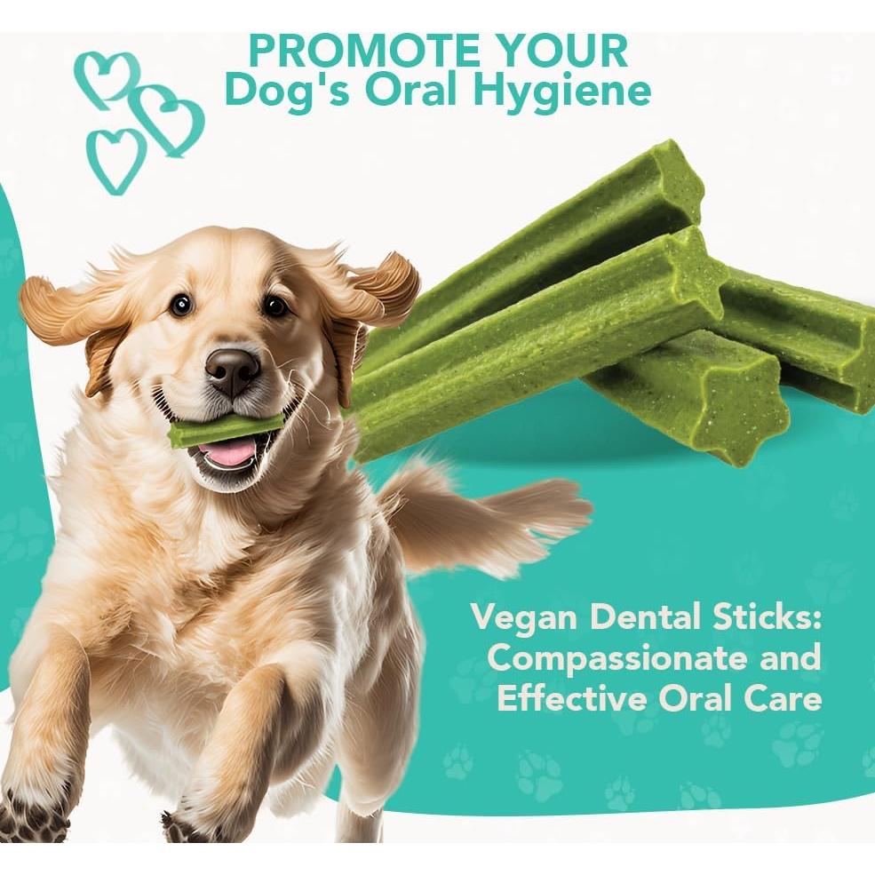 Palitos Dentales Veganos ReThink Pet - 3 Paquetes de 21 Palitos