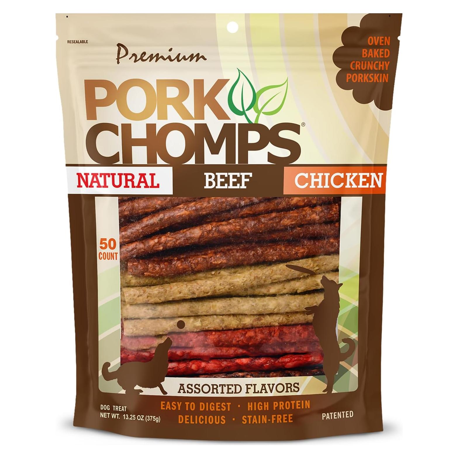 Pork Chomps Masticables para Perros 374g Sabores Variados