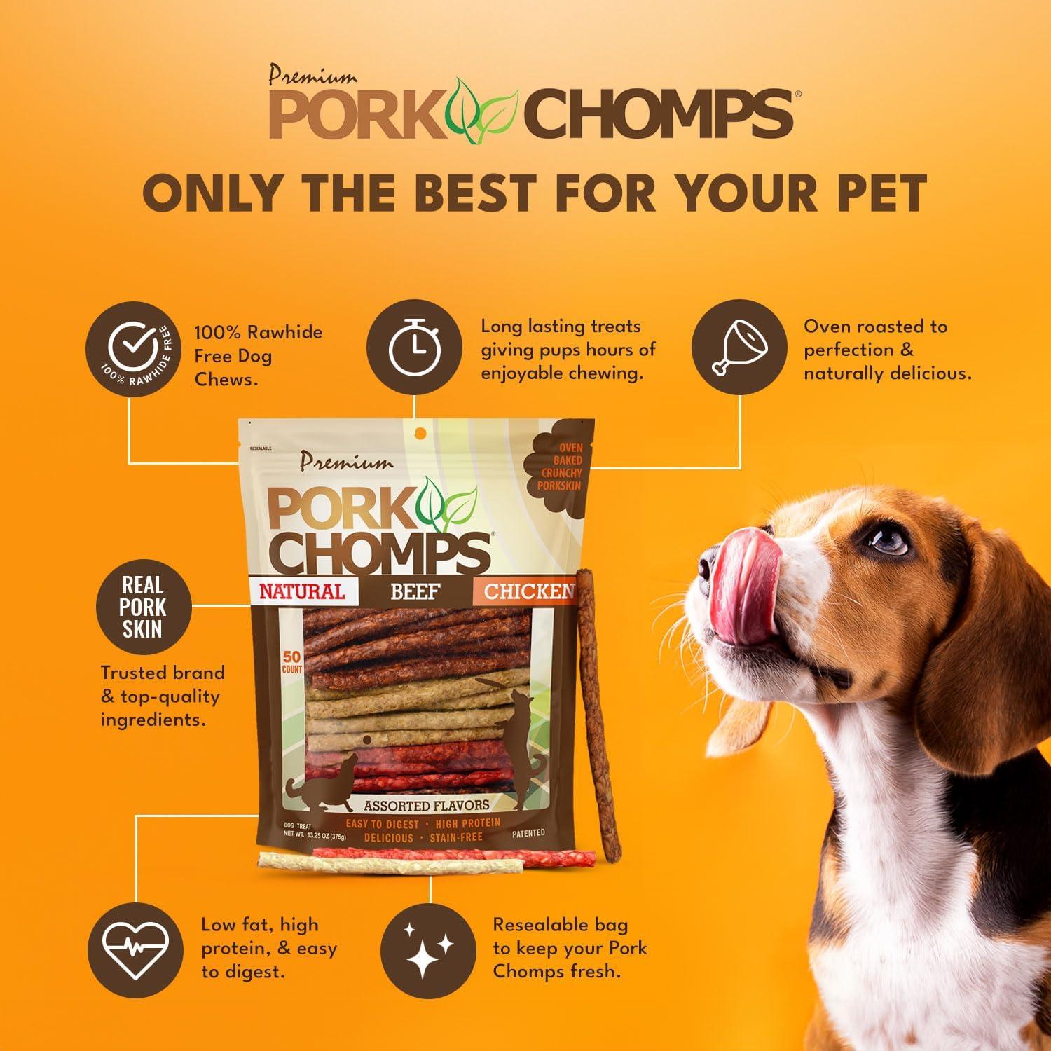 Pork Chomps Masticables para Perros 374g Sabores Variados
