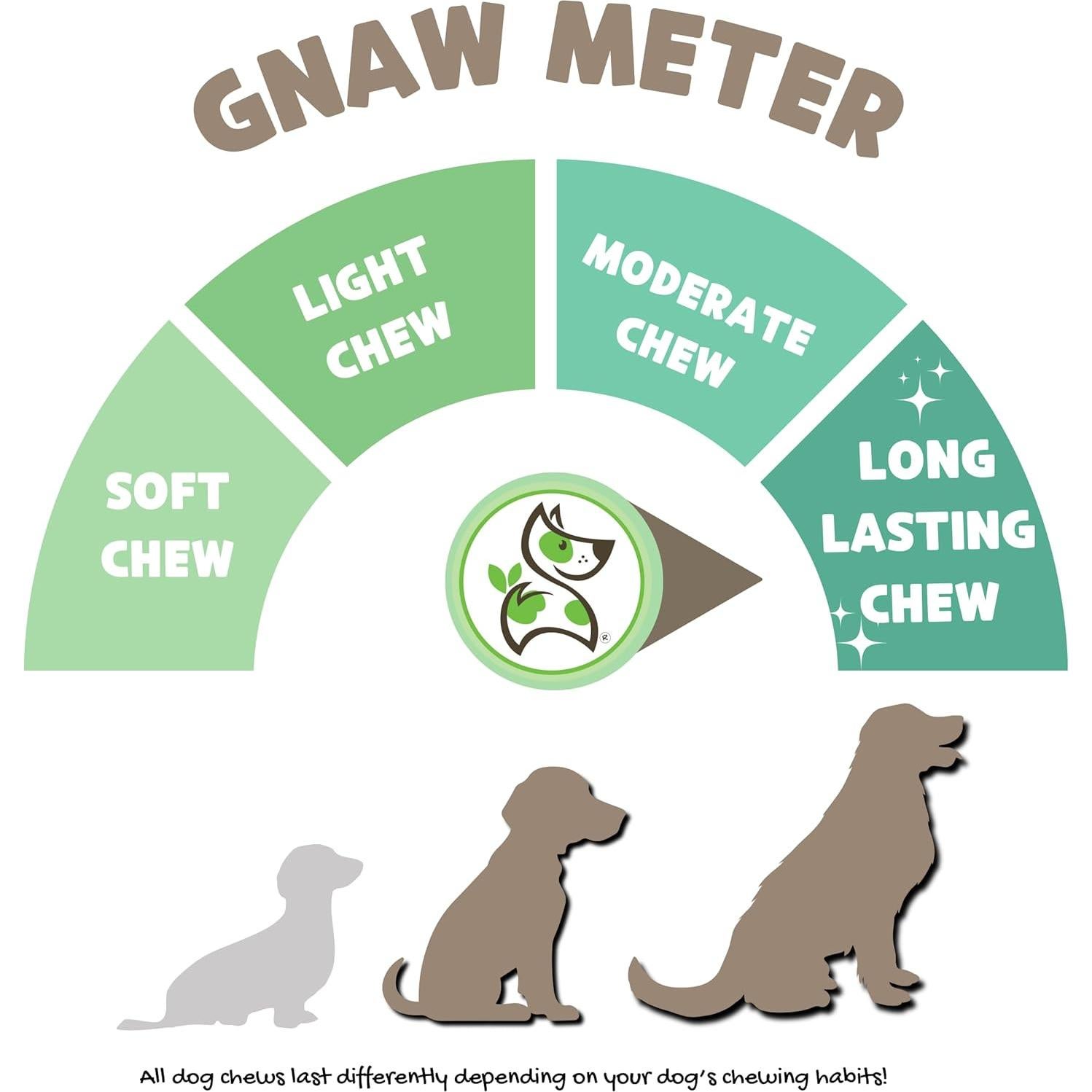 Palitos de Bully Nature Gnaws 227g - Carne de Res Natural