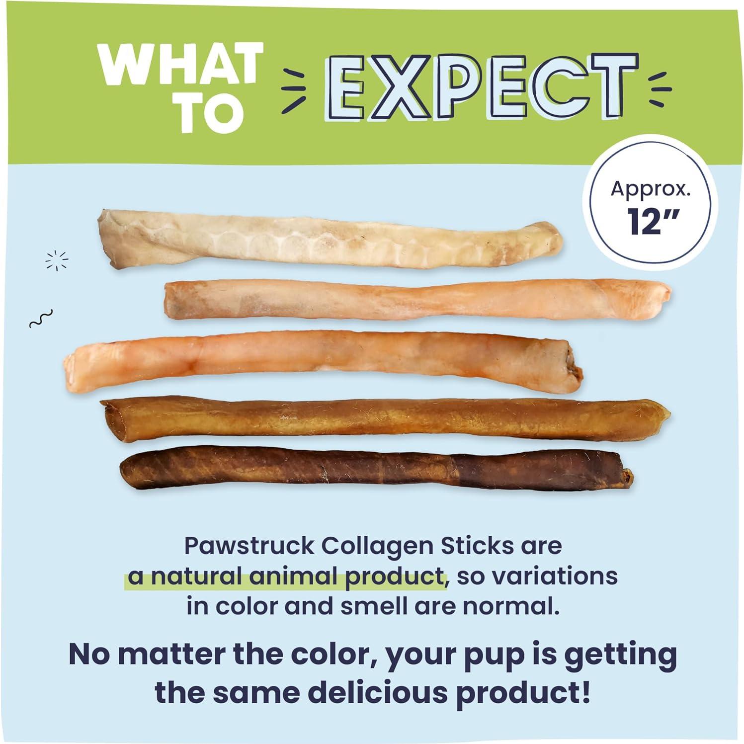 Palitos de Colágeno de Res Pawstruck 30 cm - 5 Unidades