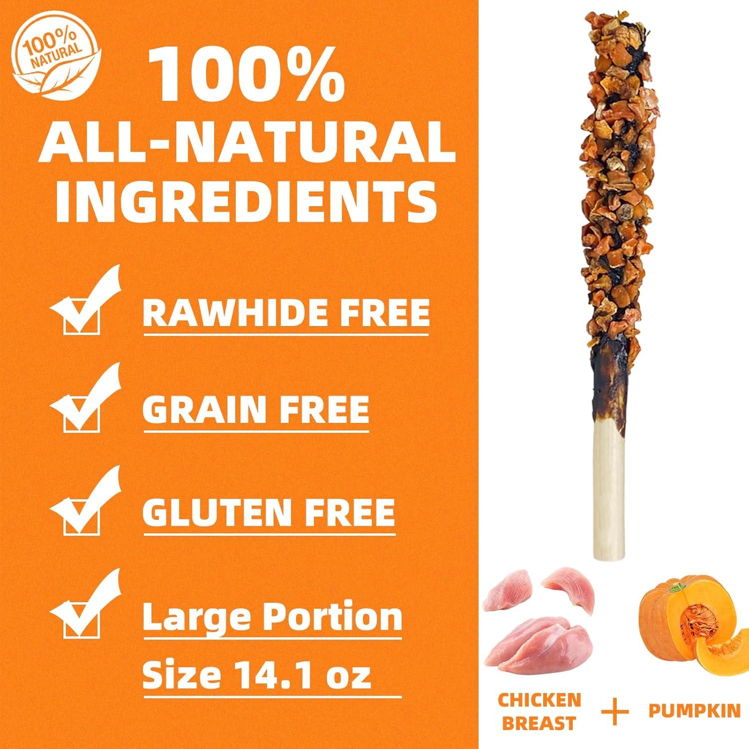 Golosinas Dentales para Perros HEYISME Pollo y Calabaza 400g