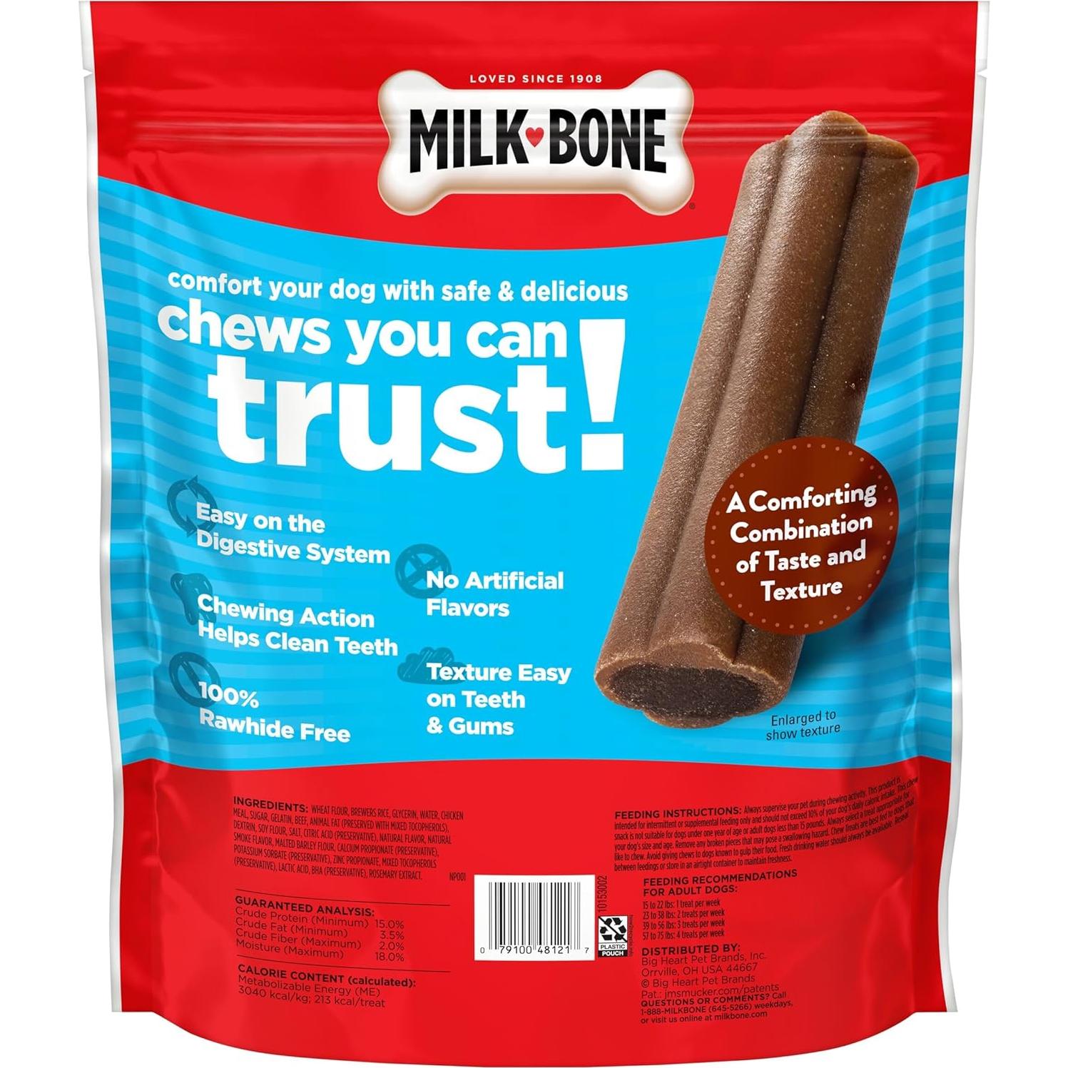 Golosinas para Perros Milk-Bone Comfort Chews 1.15 kg Sin Piel