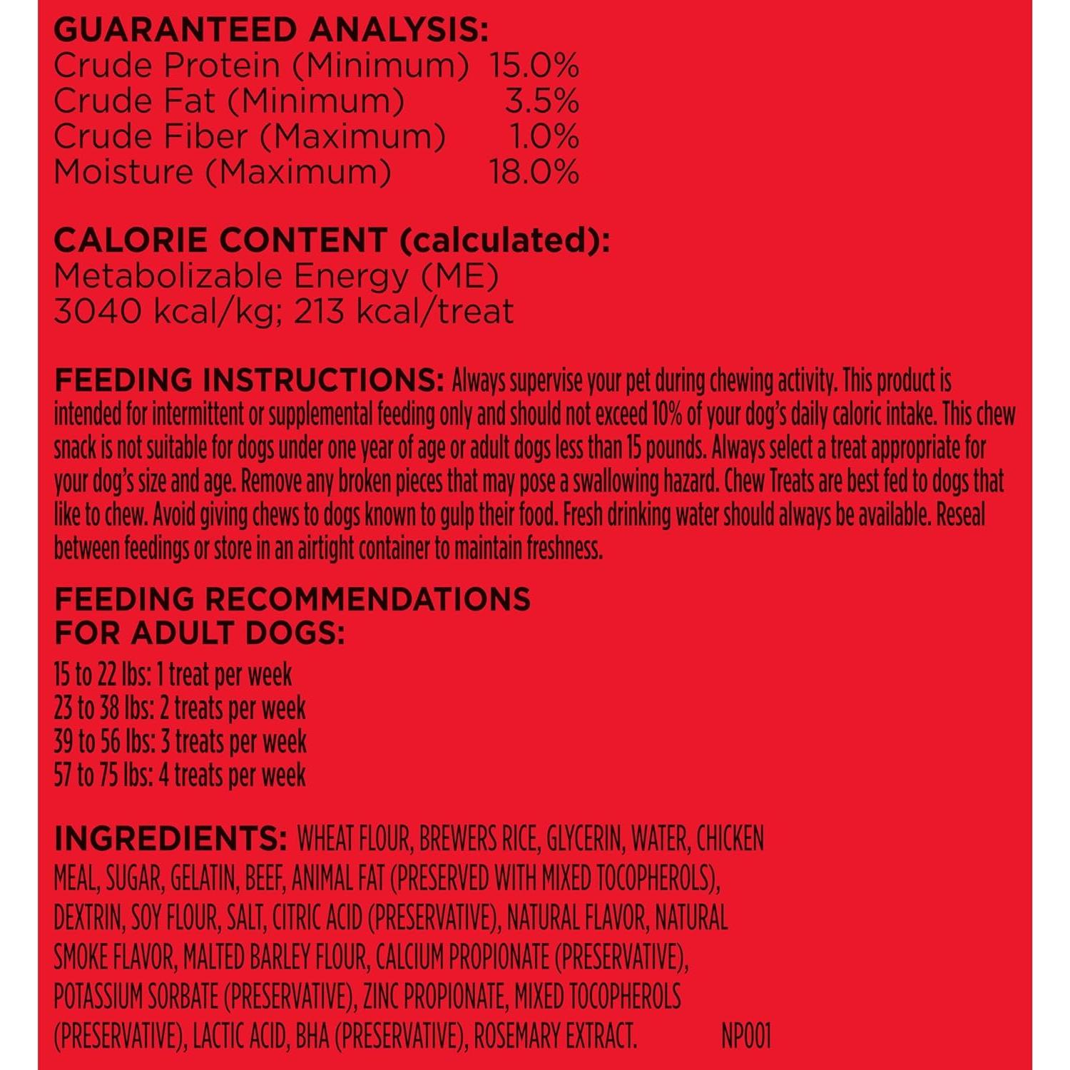 Golosinas para Perros Milk-Bone Comfort Chews 1.15 kg Sin Piel