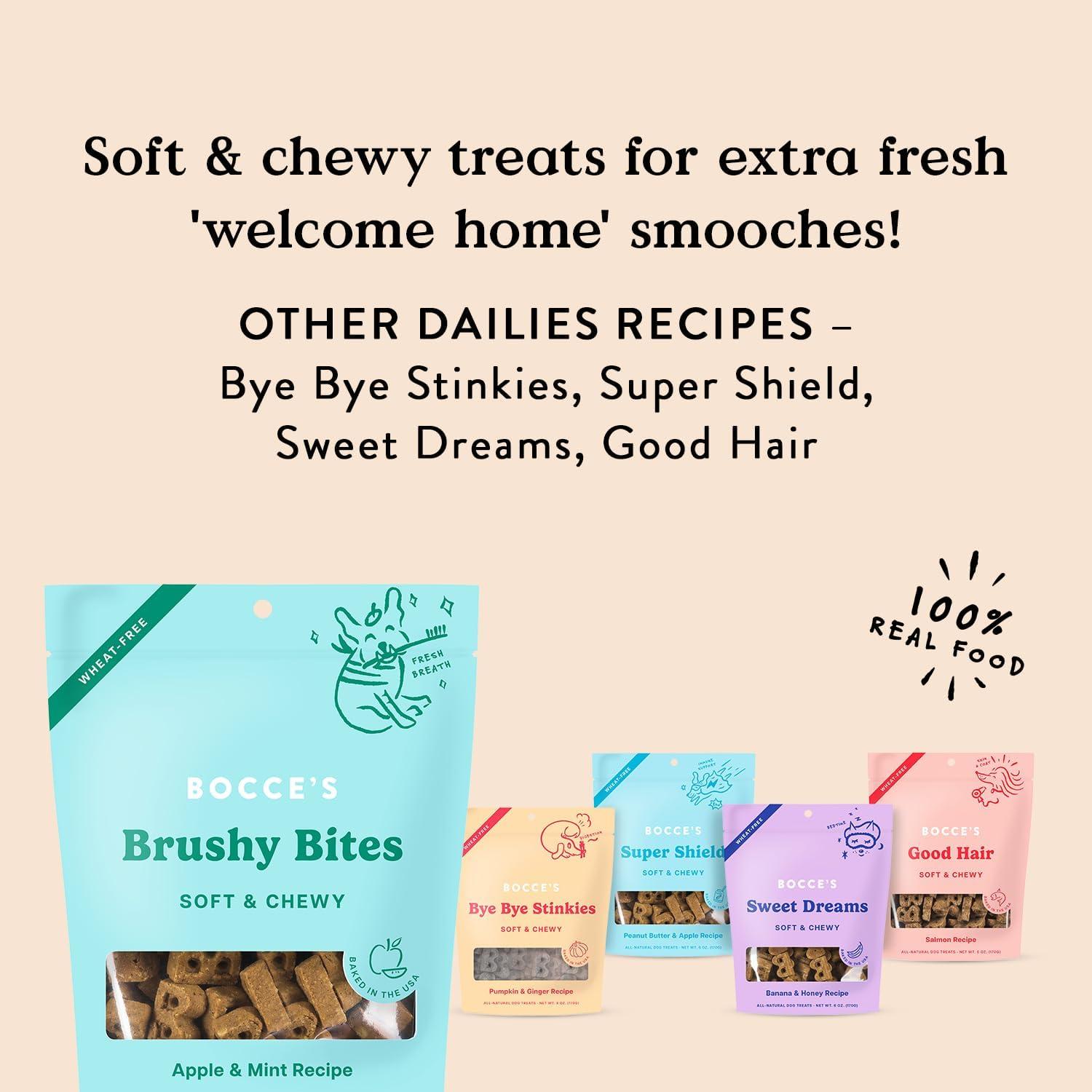 Golosinas para Perros Bocce's Bakery Brushy Bites 170g