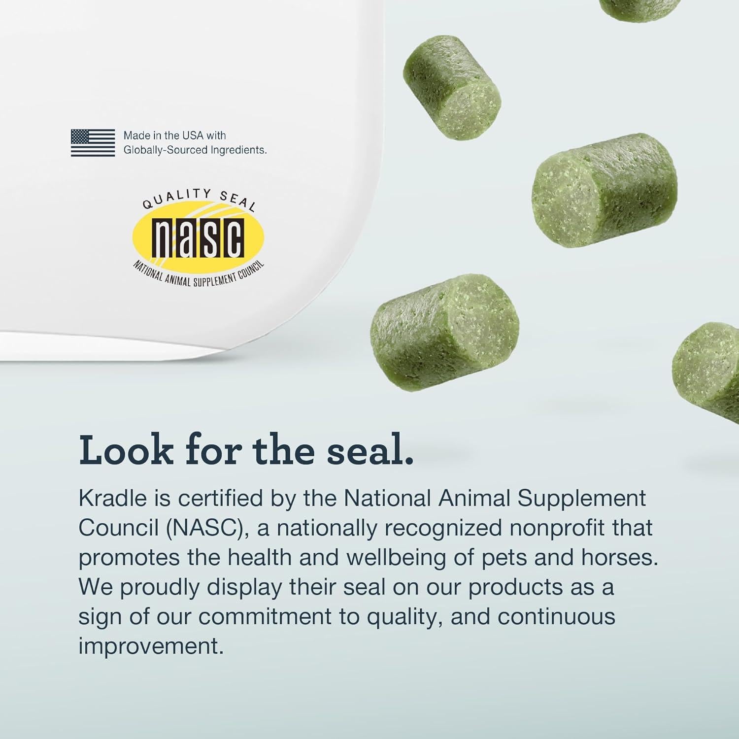 Kradle Dental Chews para Perros - 75 Masticables Suaves