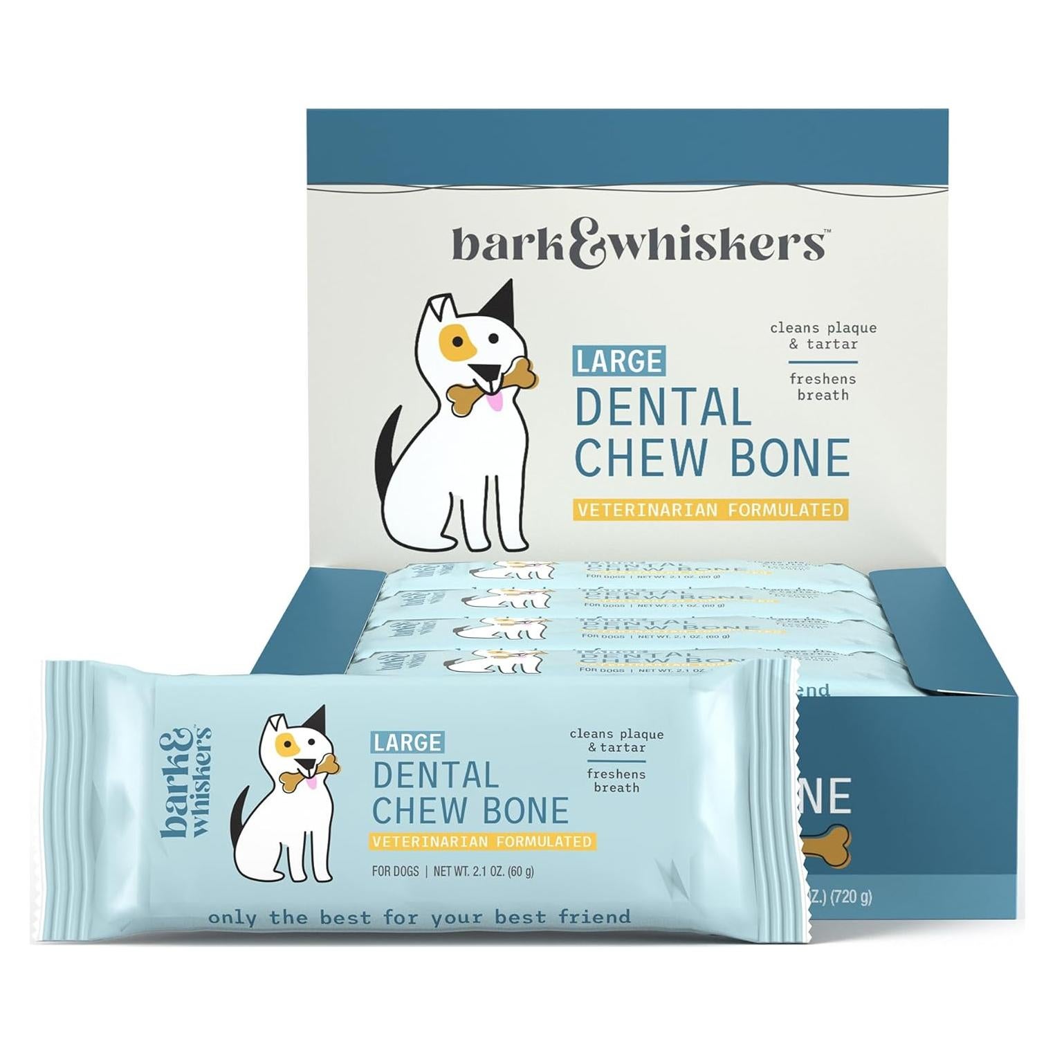 Huesos Masticables Dentales para Perros Dr. Mercola Grande 12 Pzas