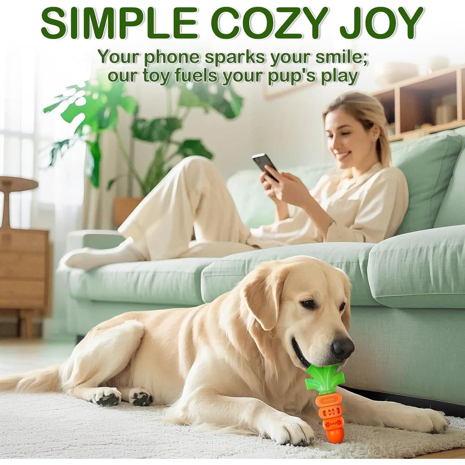 Juguete de Masticar para Perros Frienhund Zanahoria 15 cm