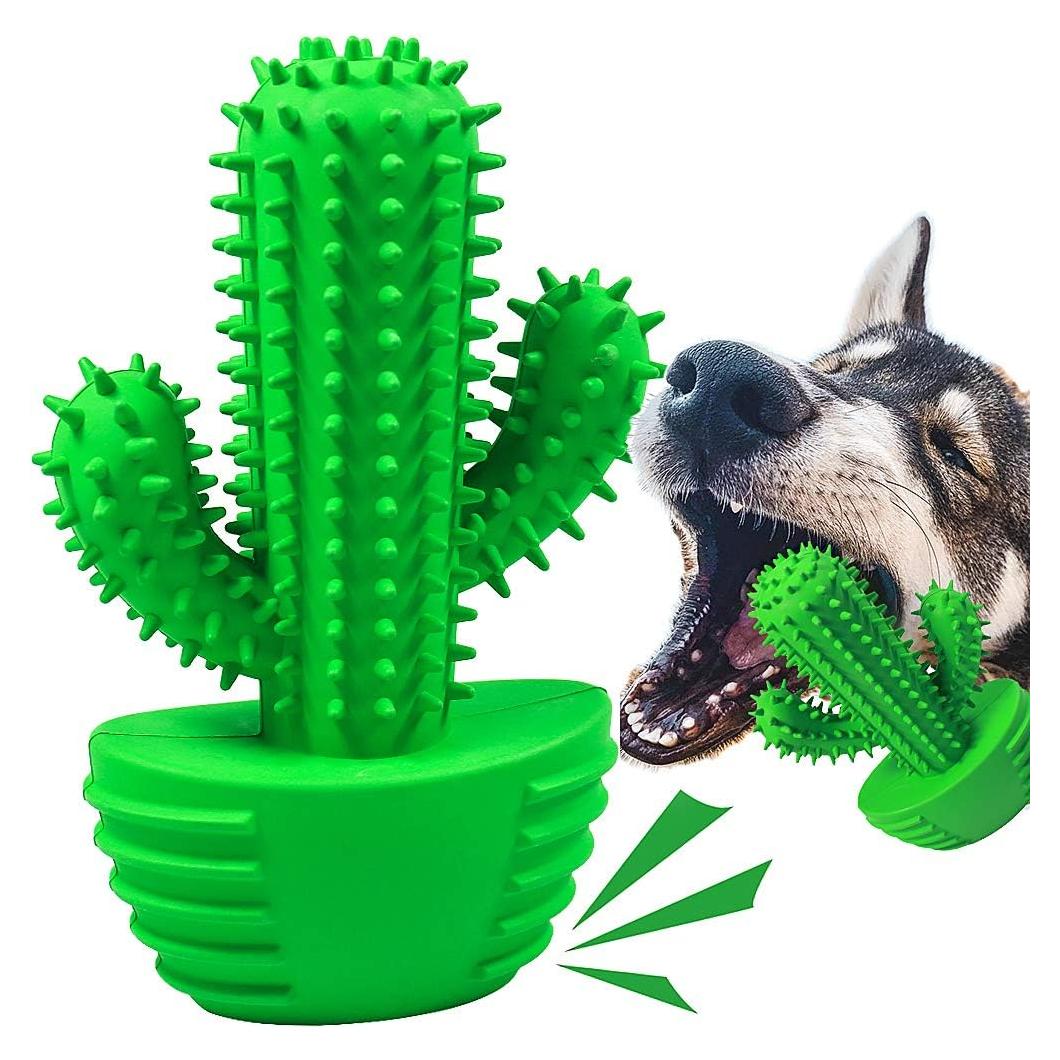 Juguete Cepillo de Dientes para Perros Pamlulu Mediano Verde