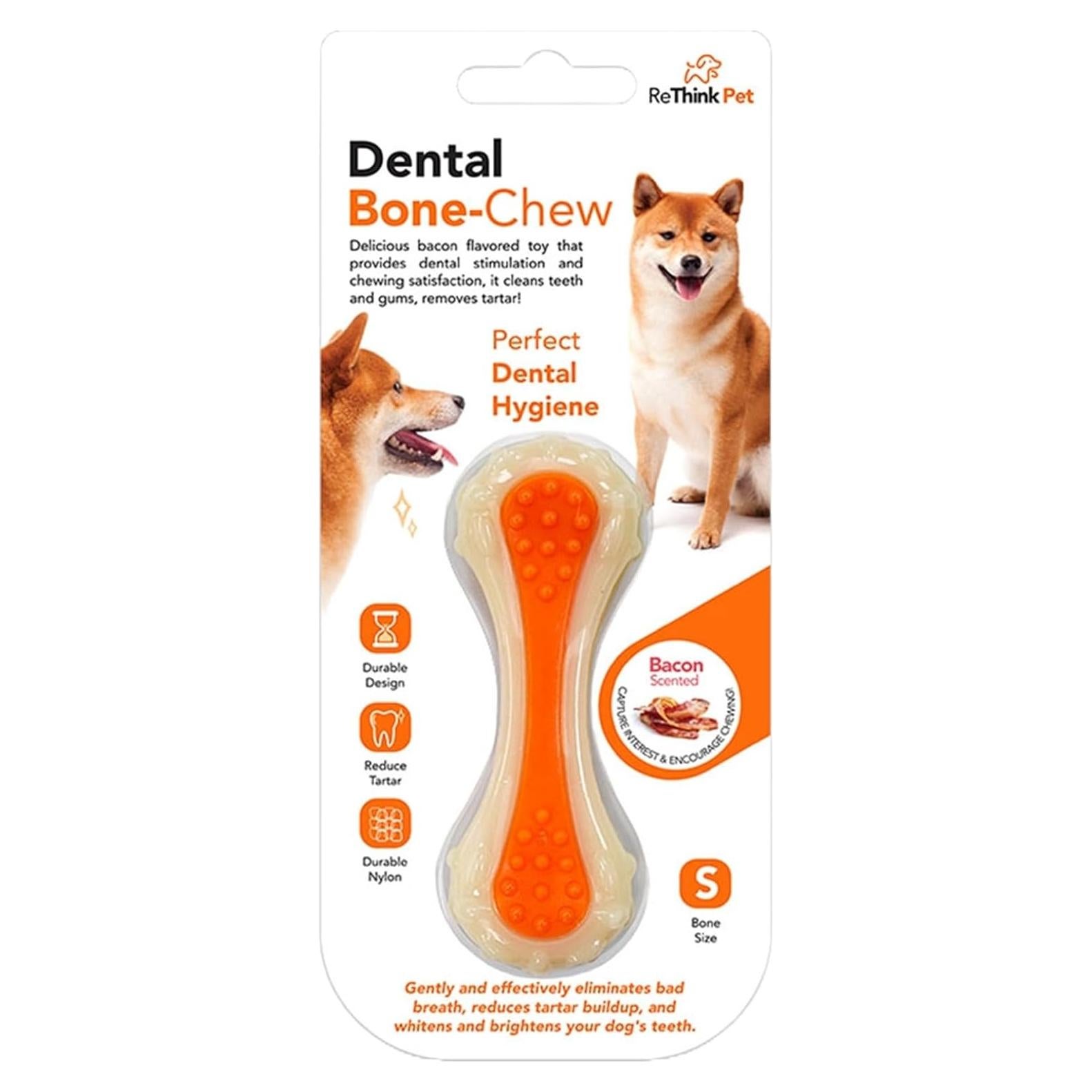 Juguete Masticable Dental ReThink Pet Pequeño Sabor Tocino