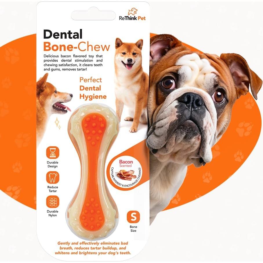 Juguete Masticable Dental ReThink Pet Pequeño Sabor Tocino
