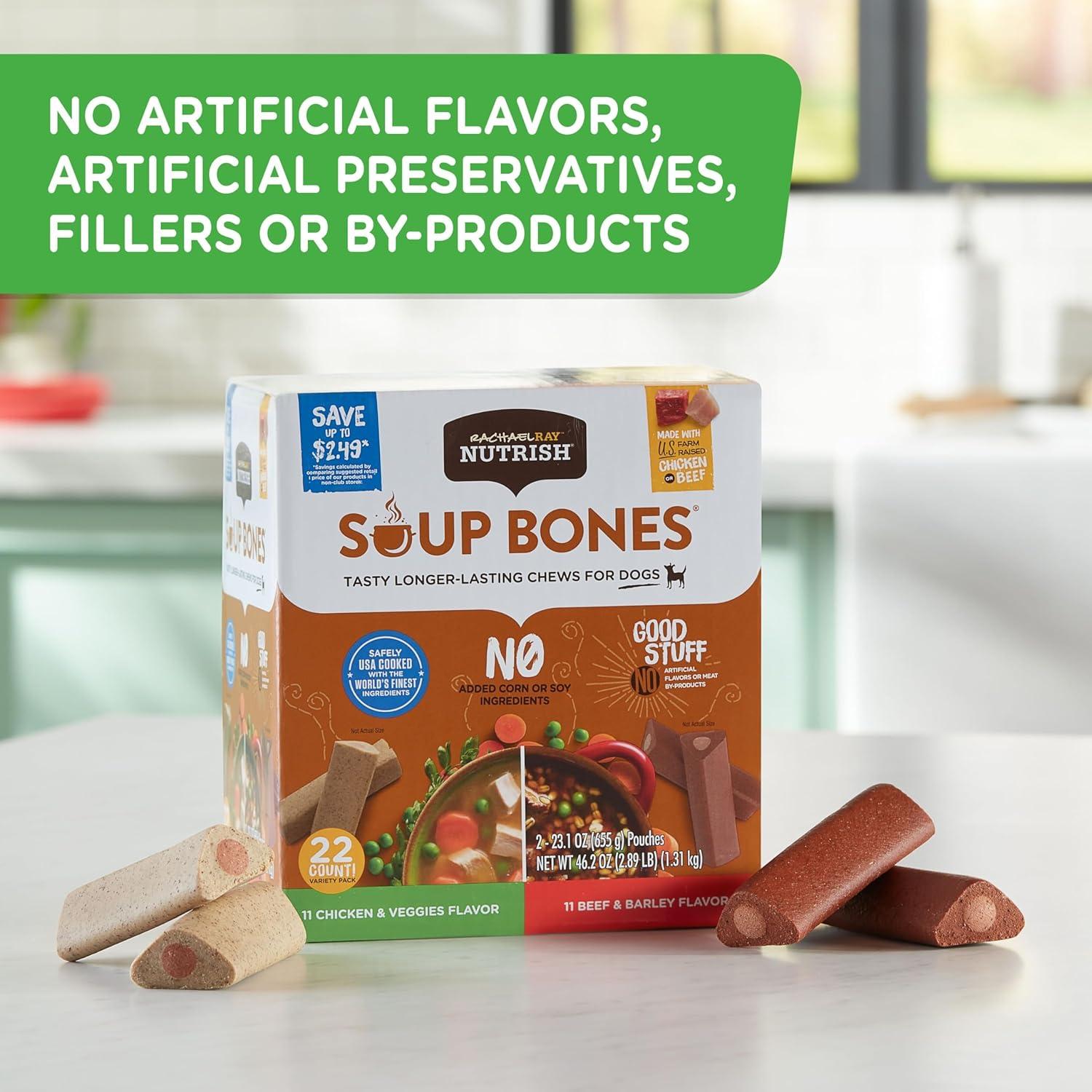 Masticables para Perros Rachael Ray Nutrish Soup Bones 22 Unidades