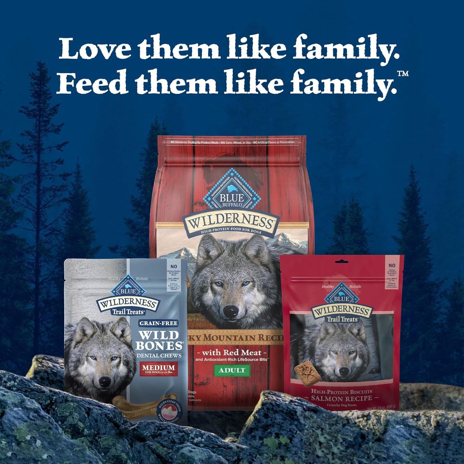 Golosinas Dentales Blue Buffalo Wilderness Medianas 27 oz