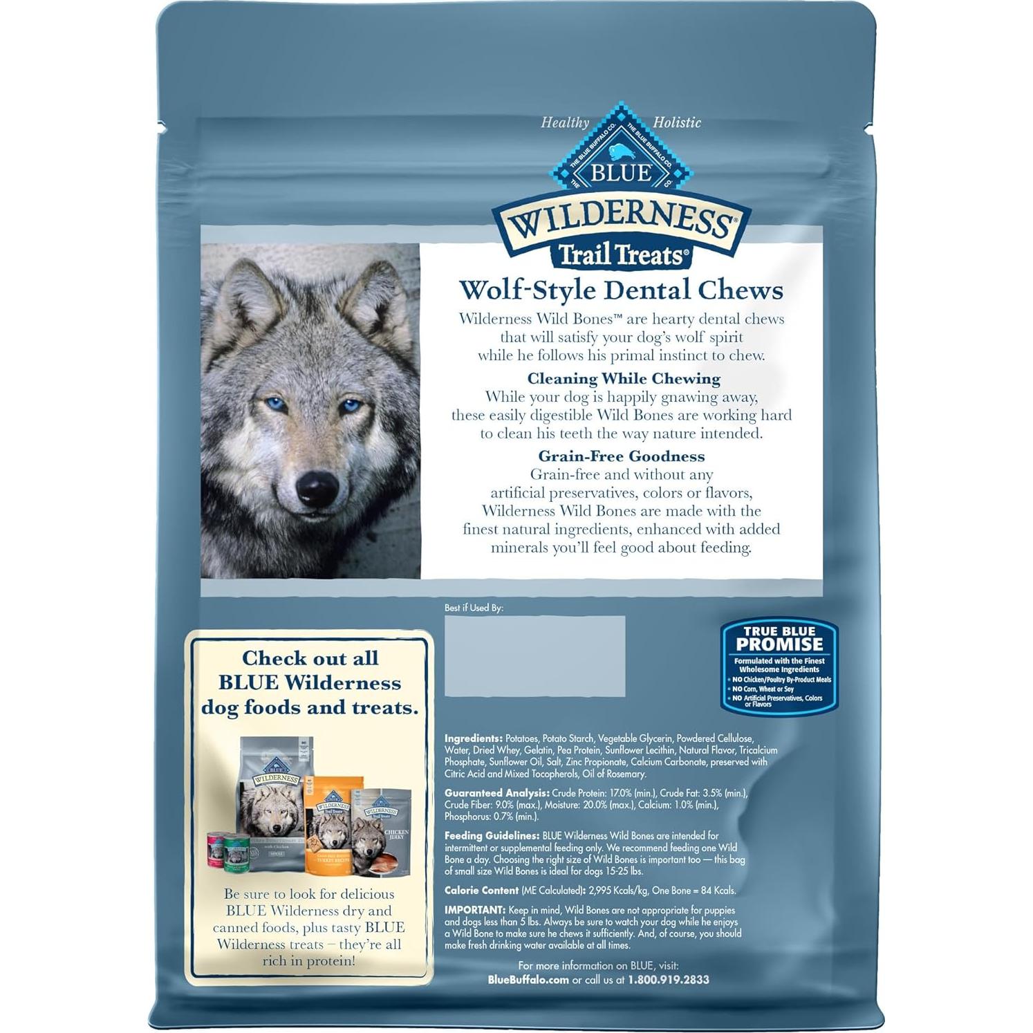 Huesos Salvajes Masticables Dentales Blue Buffalo 283.5 g