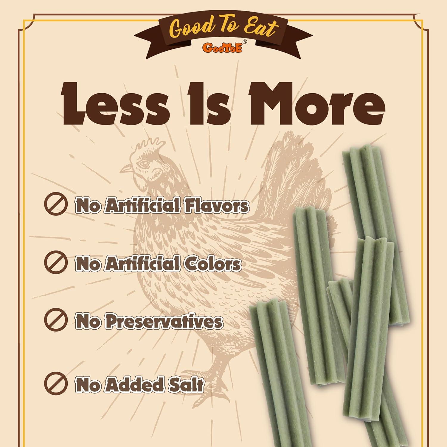 Gootoe Chews Dentales de Pollo 0.68 kg - Natural y Saludable