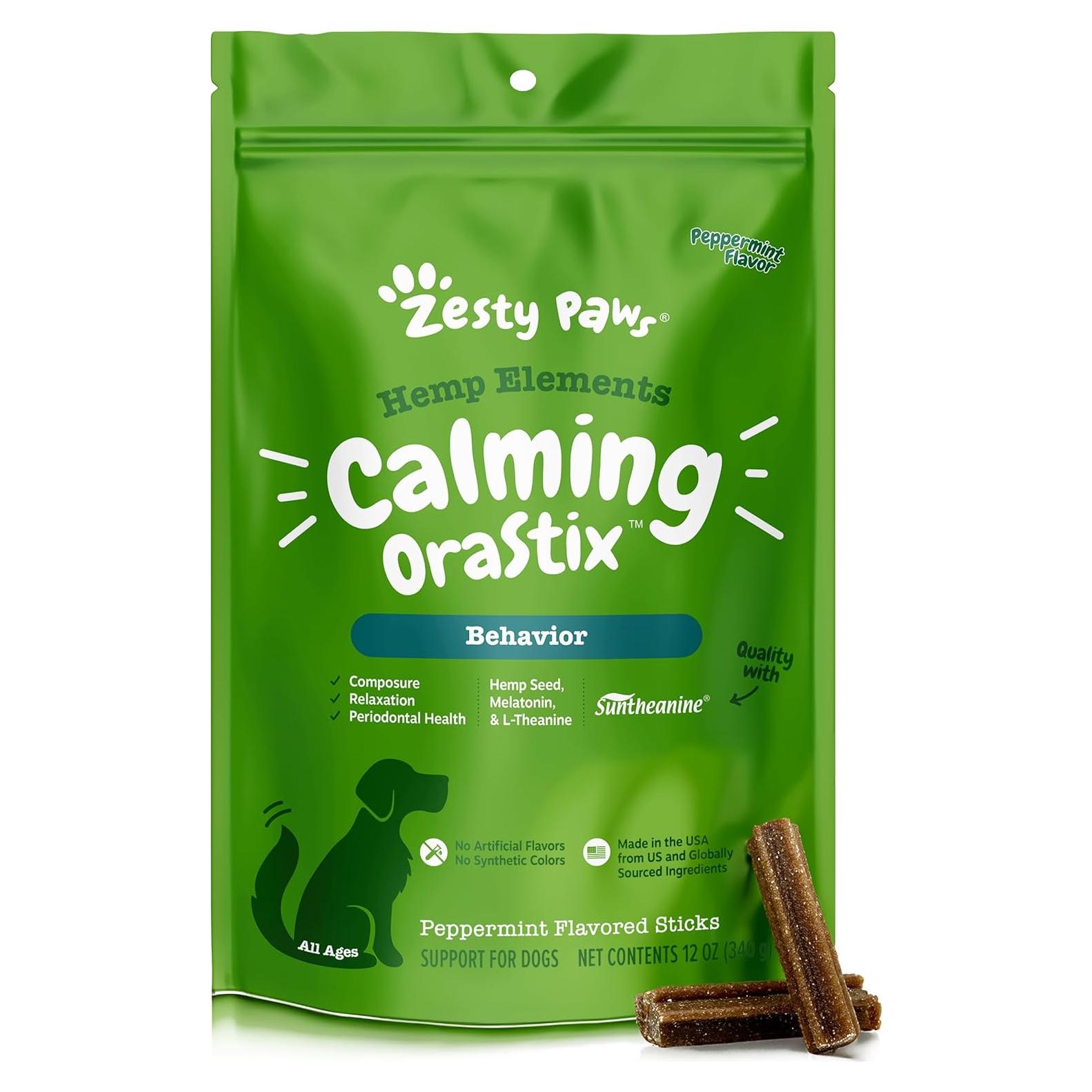 Palitos Dentales Calmantes para Perros Zesty Paws 340g