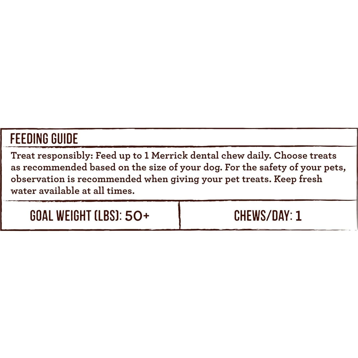 Masticables Dentales Merrick Fresh Kisses para Perros Grandes - 16 Unidades