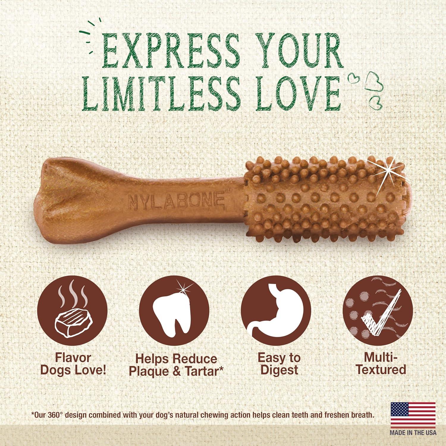 Golosinas Dentales para Perros Nylabone Nutri Dent Filet Mignon 20 Unidades