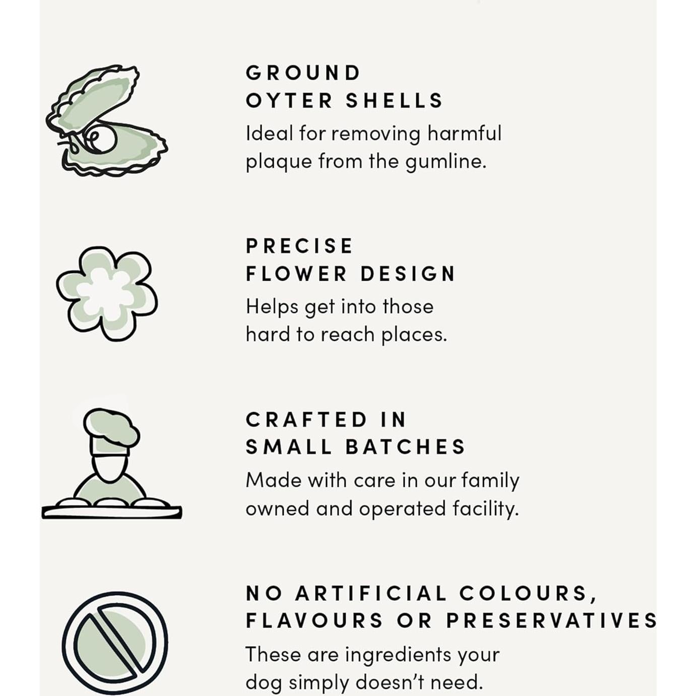 Galletas Dentales Naturales Crumps' Pbb Bacon 18 Unidades