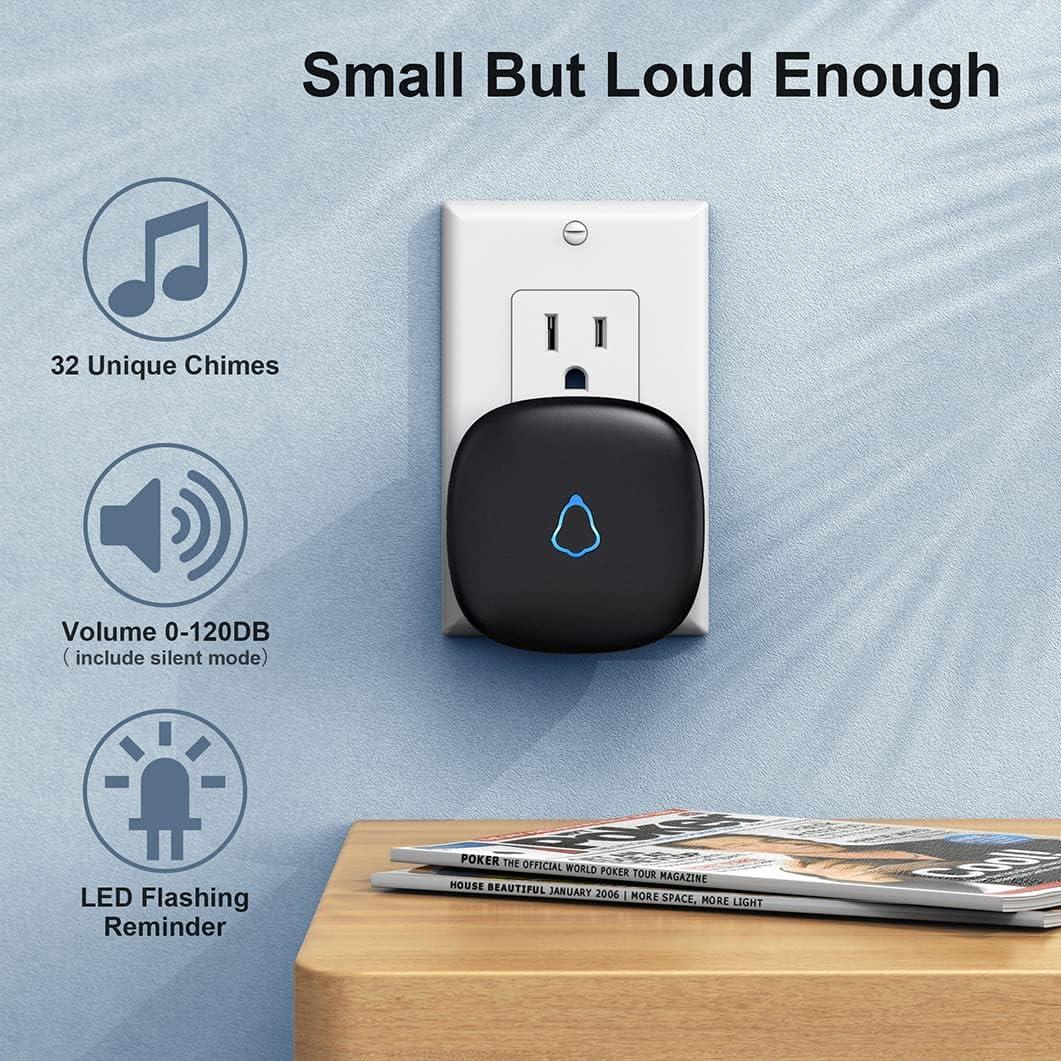 Timbre Inalámbrico SECRUI M520+F55 2 Botones 2 Receptores