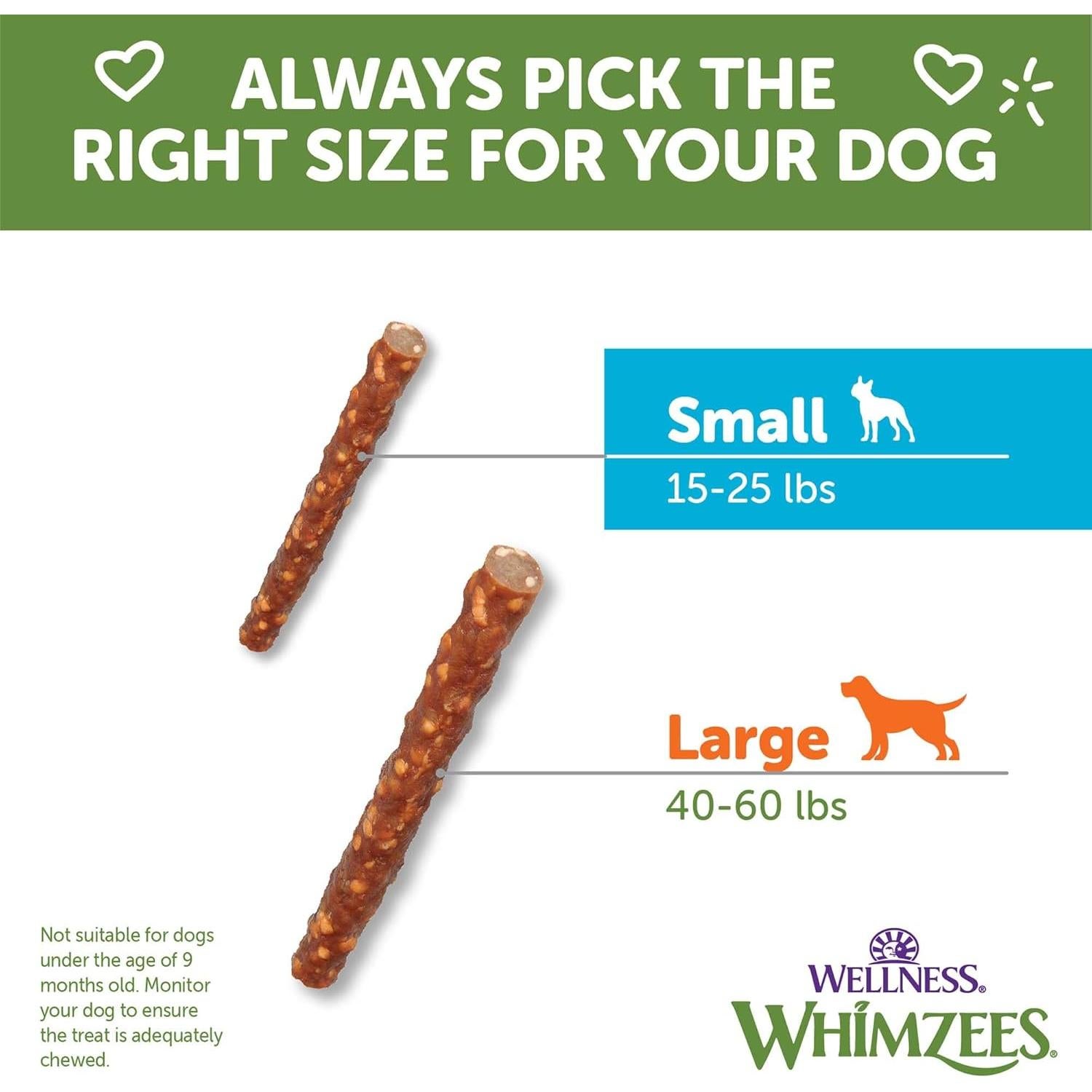 Golosinas Dentales Naturales WHIMZEES Salchicha Vegetal 28 Unidades