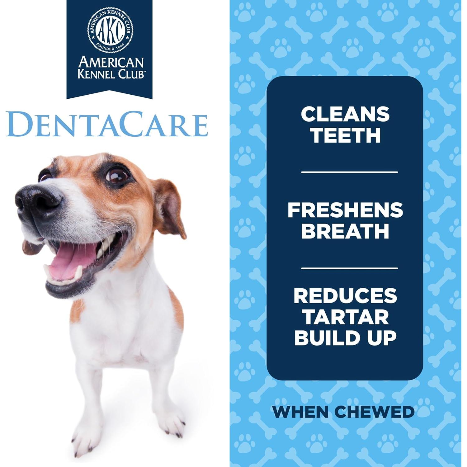 Galletas Dentales para Perros Grandes AKC Sabor Ahumado 15 Unidades