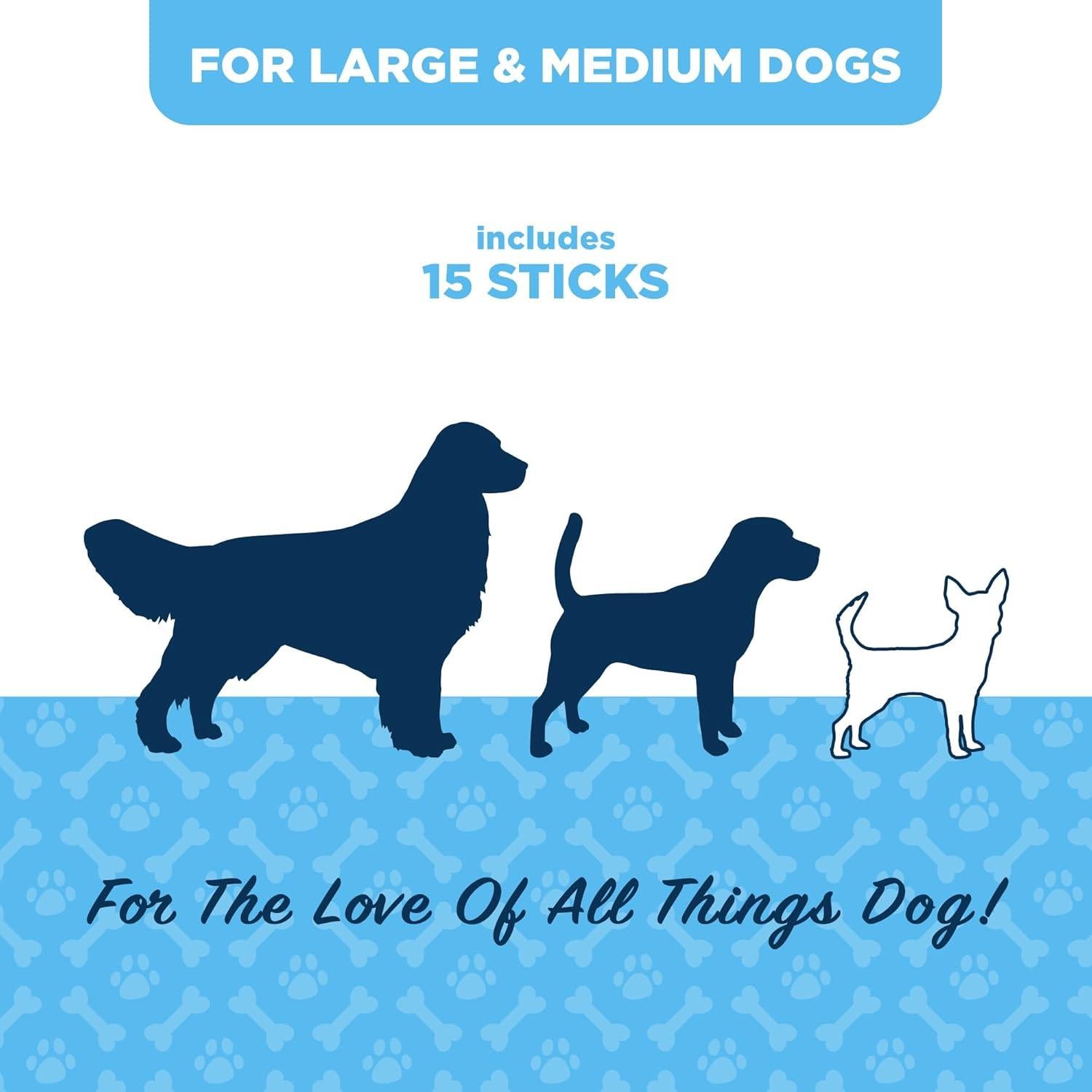 Galletas Dentales para Perros Grandes AKC Sabor Ahumado 15 Unidades