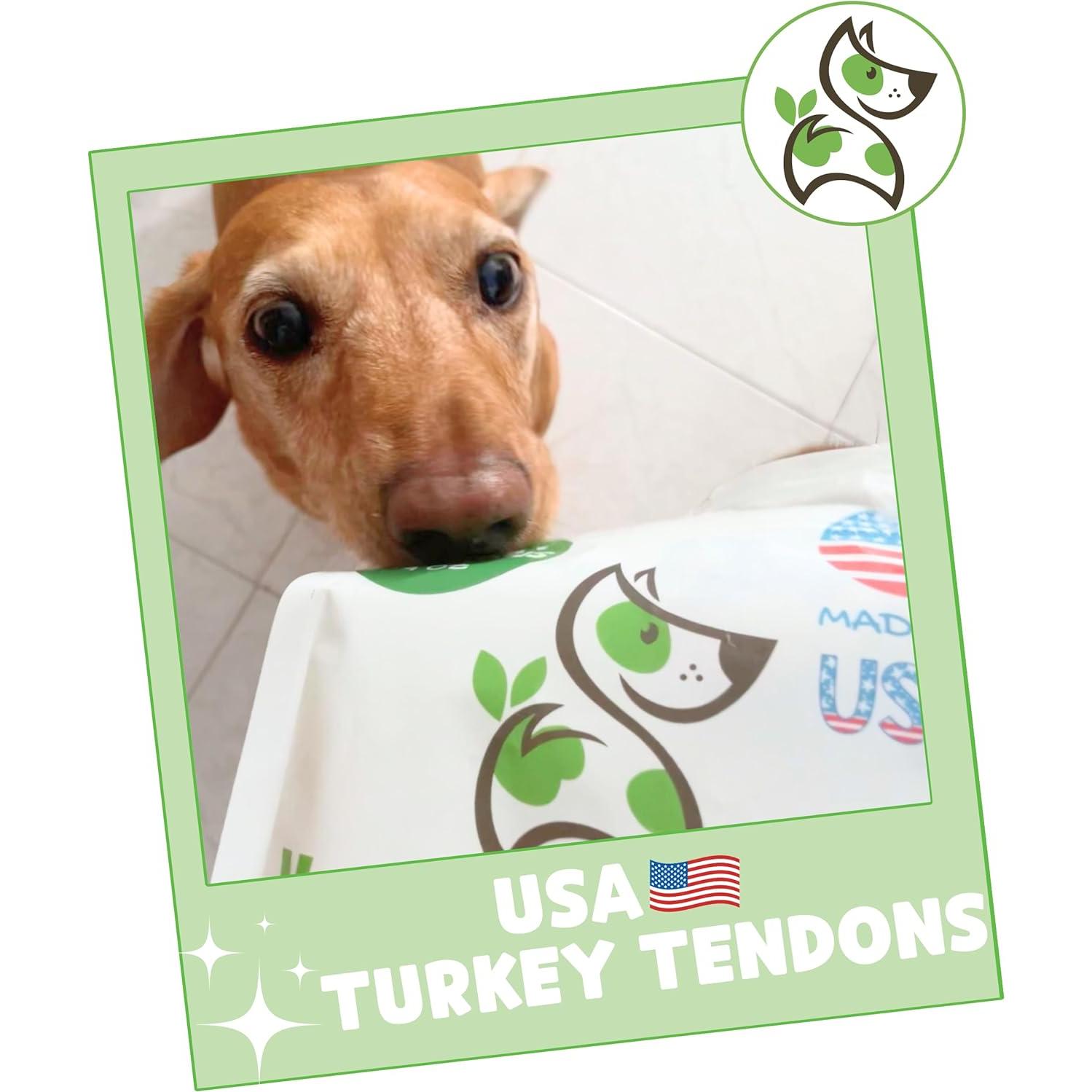 Tendones de Pavo USA Nature Gnaws 113.4g - Snack Natural para Perros