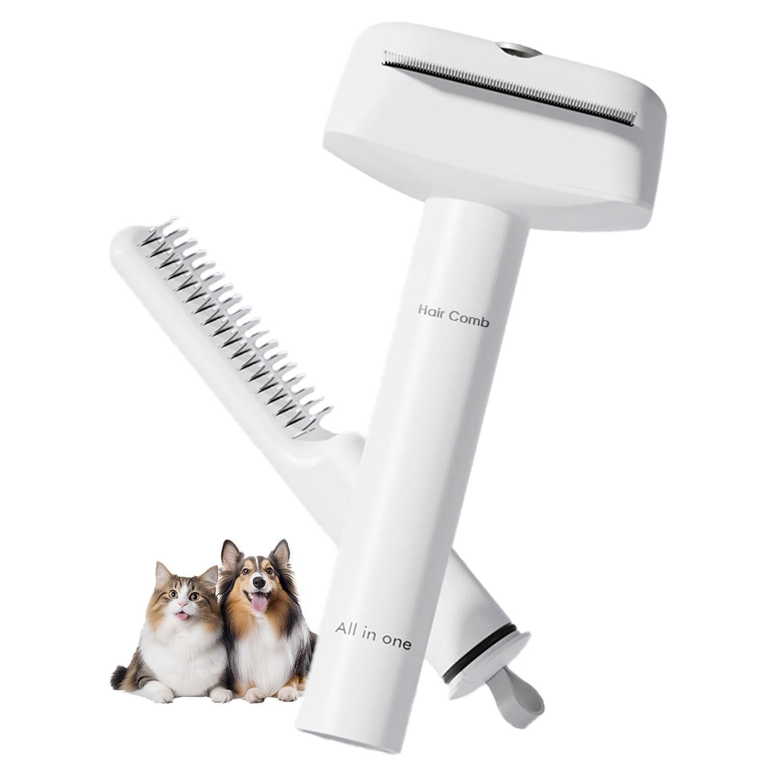 Cepillo 3 en 1 para Perros y Gatos Nasebila - Deshedding y Acicalamiento