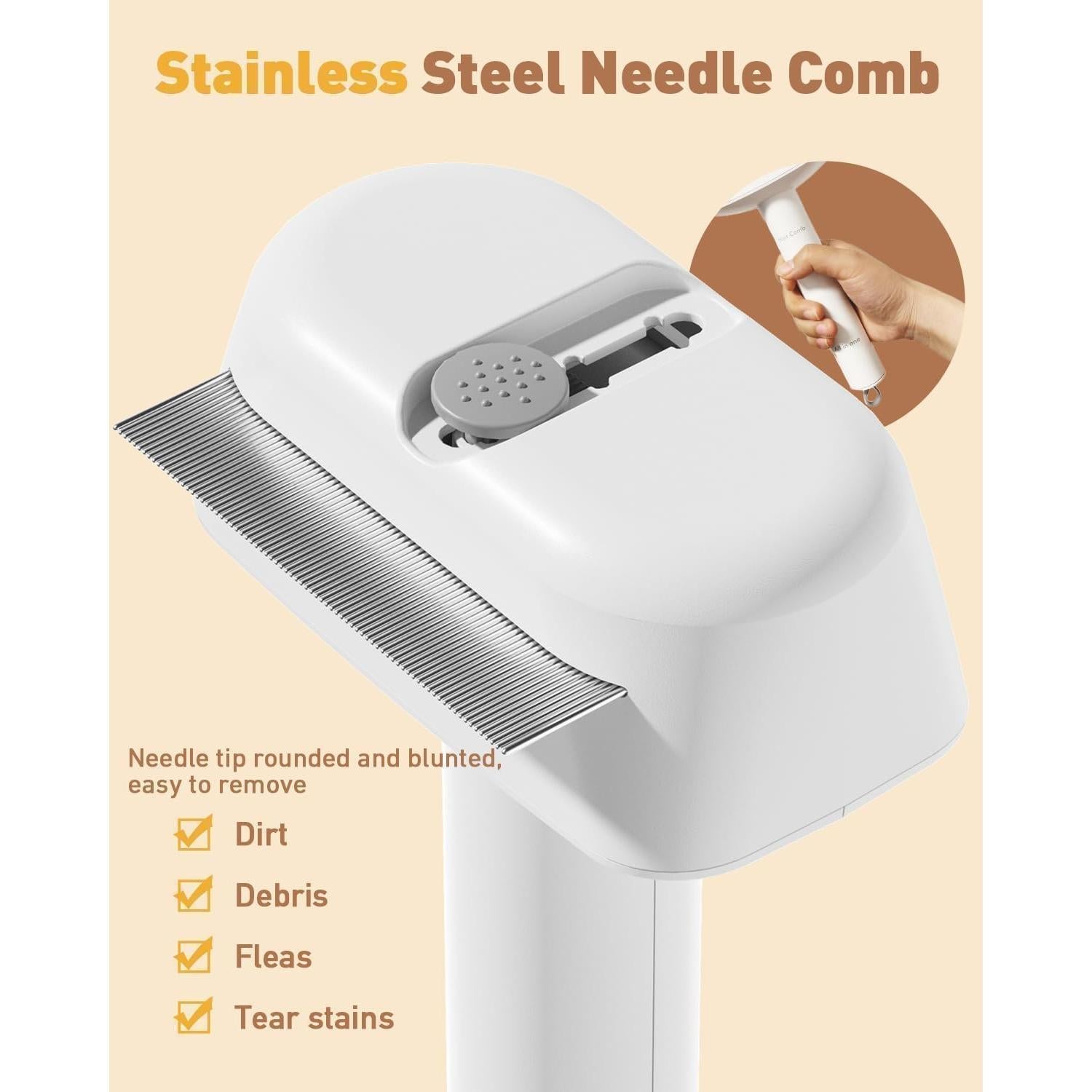 Cepillo 3 en 1 para Perros y Gatos Nasebila - Deshedding y Acicalamiento