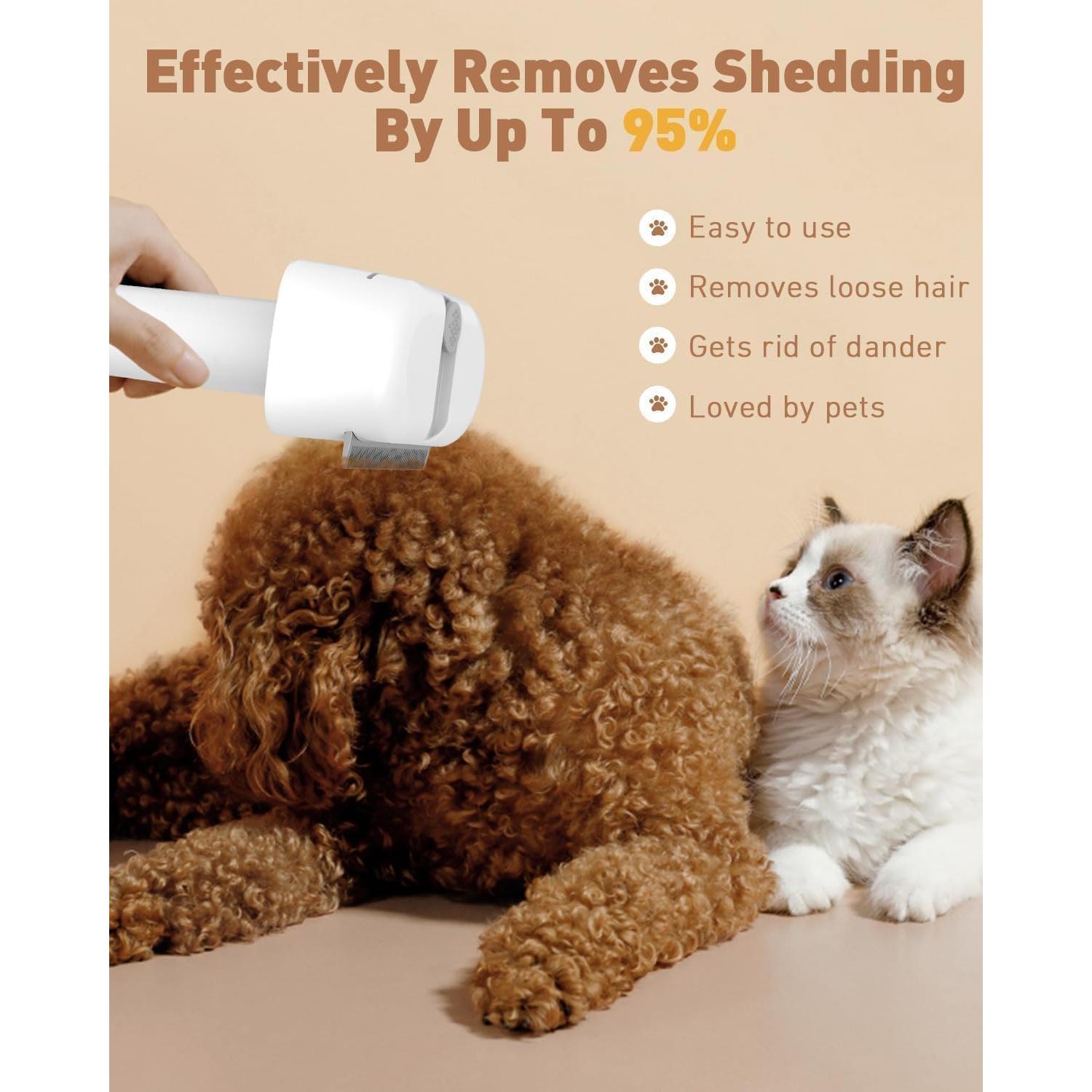 Cepillo 3 en 1 para Perros y Gatos Nasebila - Deshedding y Acicalamiento