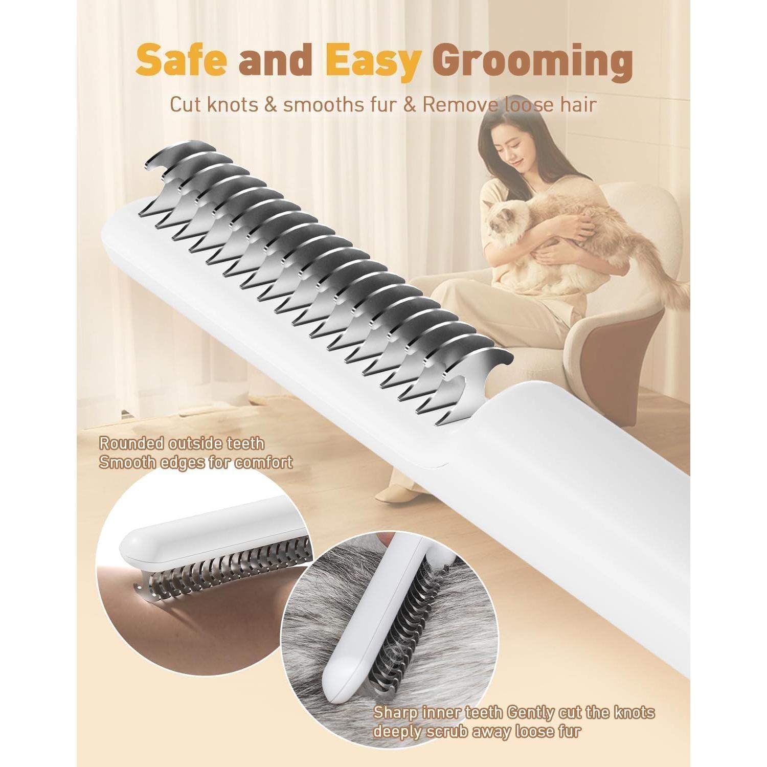 Cepillo 3 en 1 para Perros y Gatos Nasebila - Deshedding y Acicalamiento