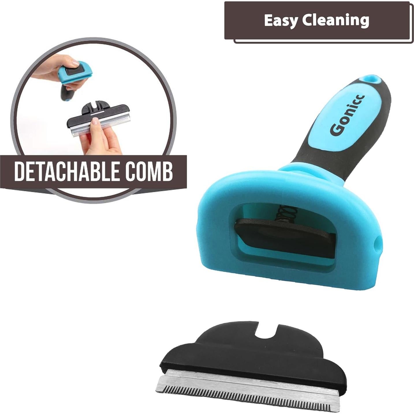 Cepillo Deshedding Gonicc PDT-1001 para Perros y Gatos