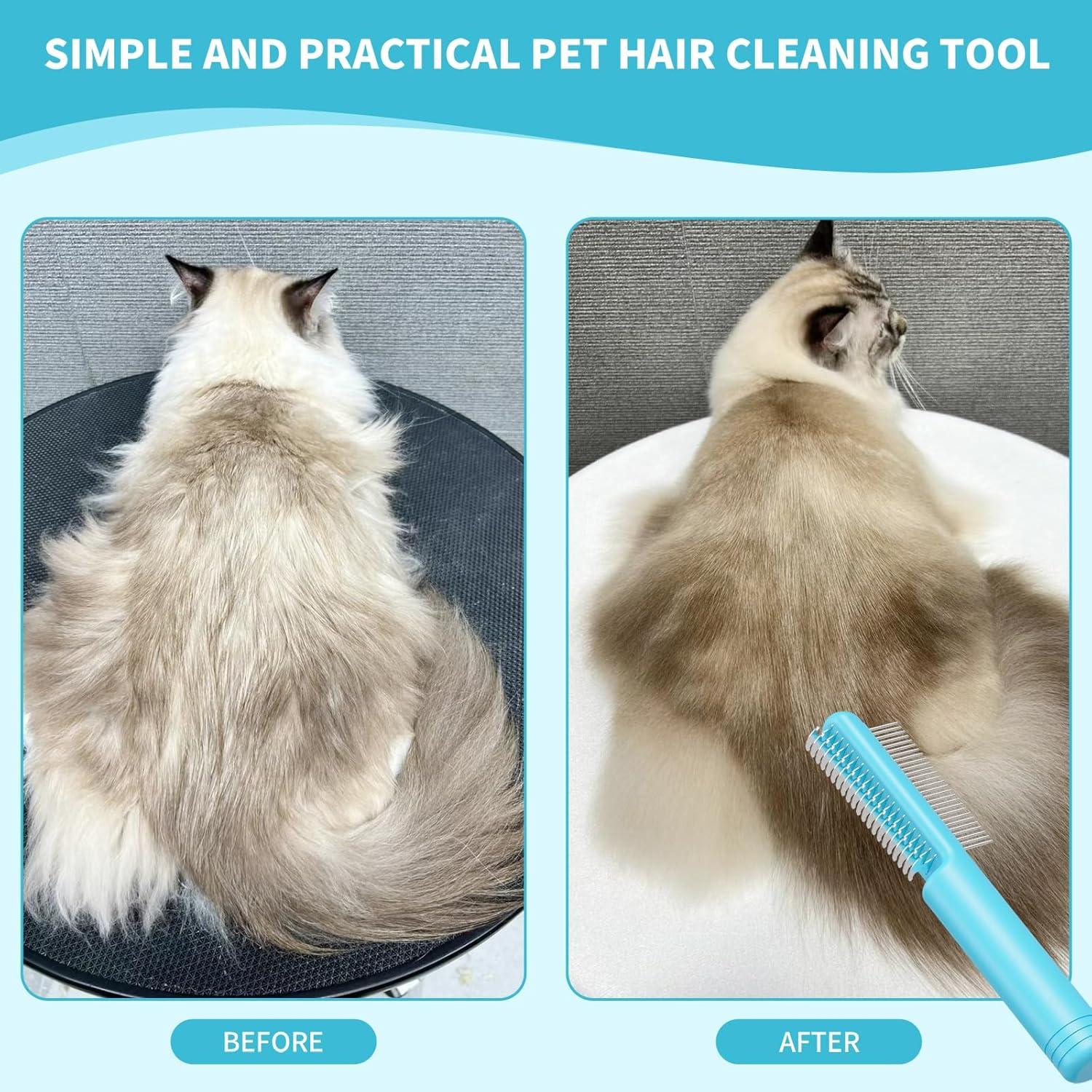 Combo Cuidado Mascotas 4 en 1 ACUDSA - Cepillo y Peines