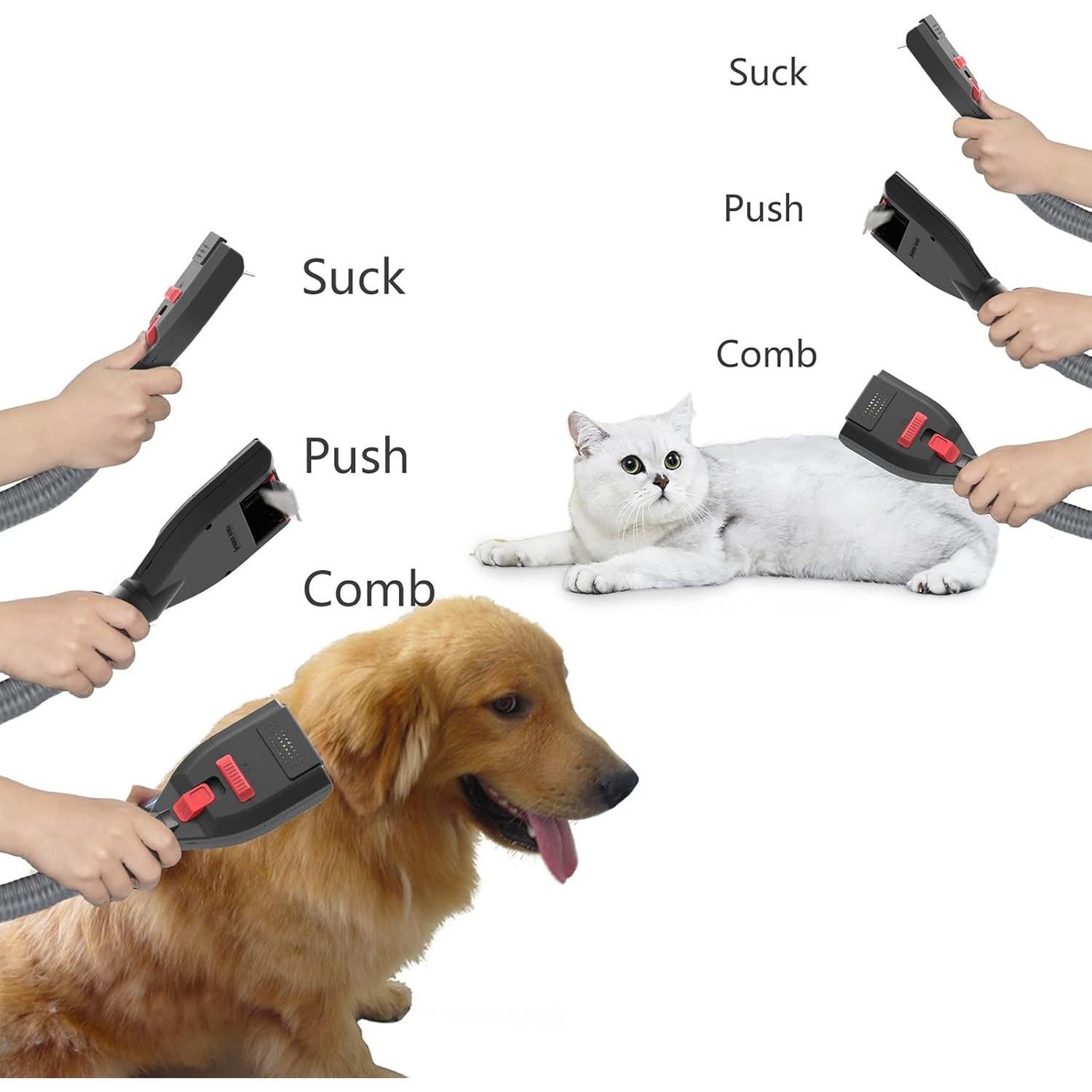 Cepillo de Aseo para Mascotas Defurry con Adaptador Dyson